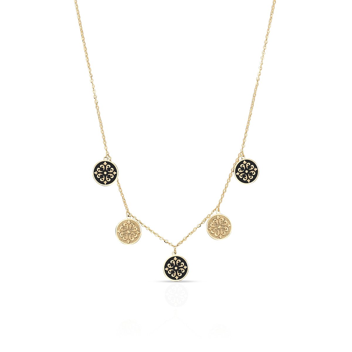 Naszyjnik złoty Ornamenty