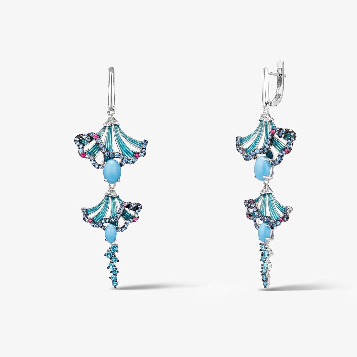 Kolczyki srebrne Imaginarium