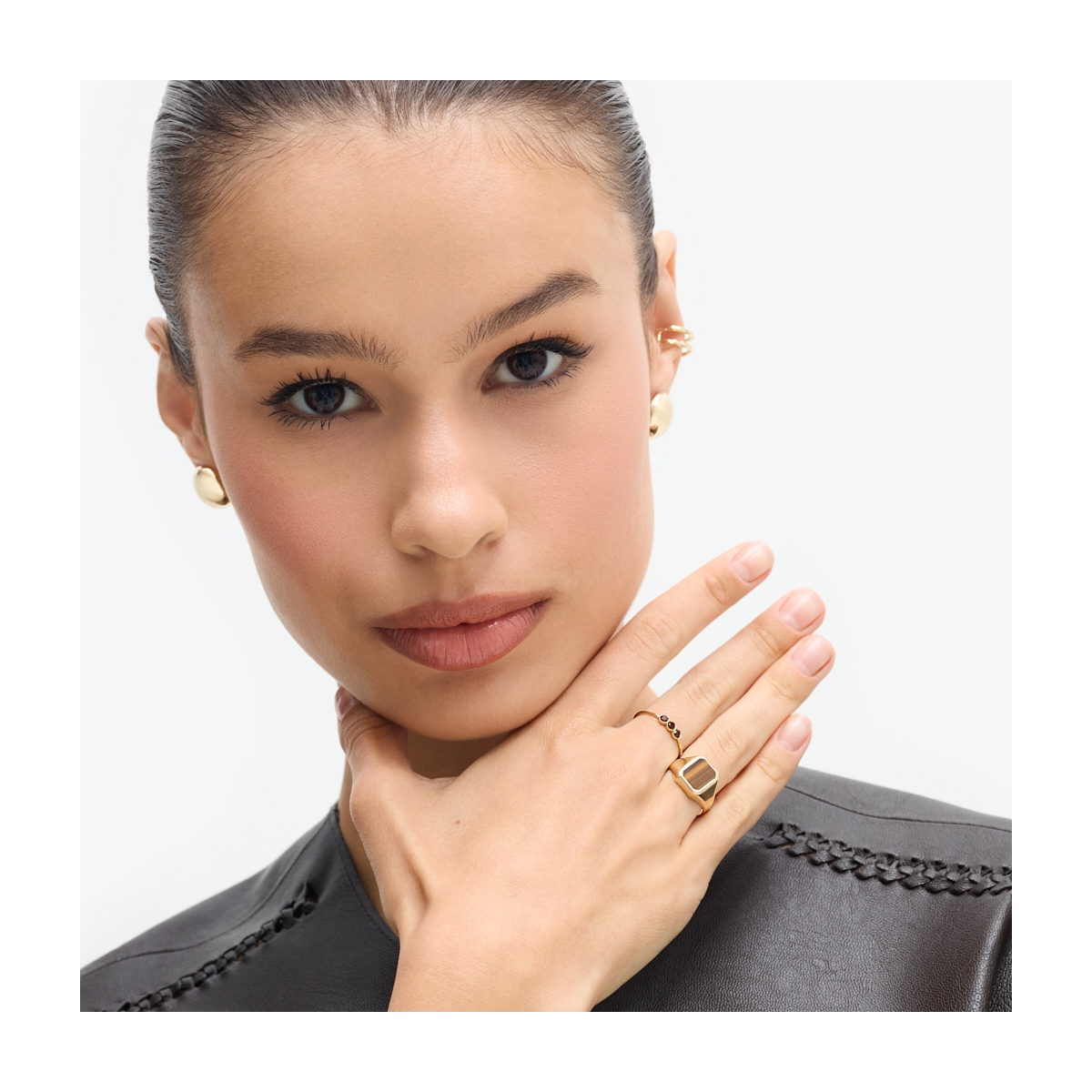 Pierścionek złoty Czułość