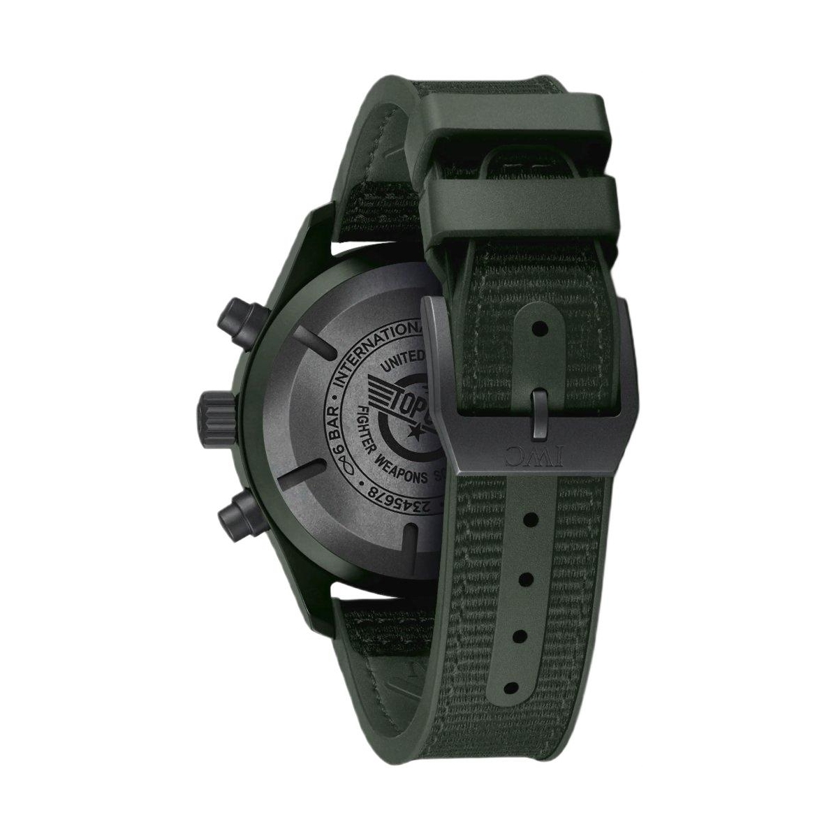 ZEGAREK IWC SCHAFFHAUSEN PILOT'S CHRONOGRAPH TOP GUN WOODLAND