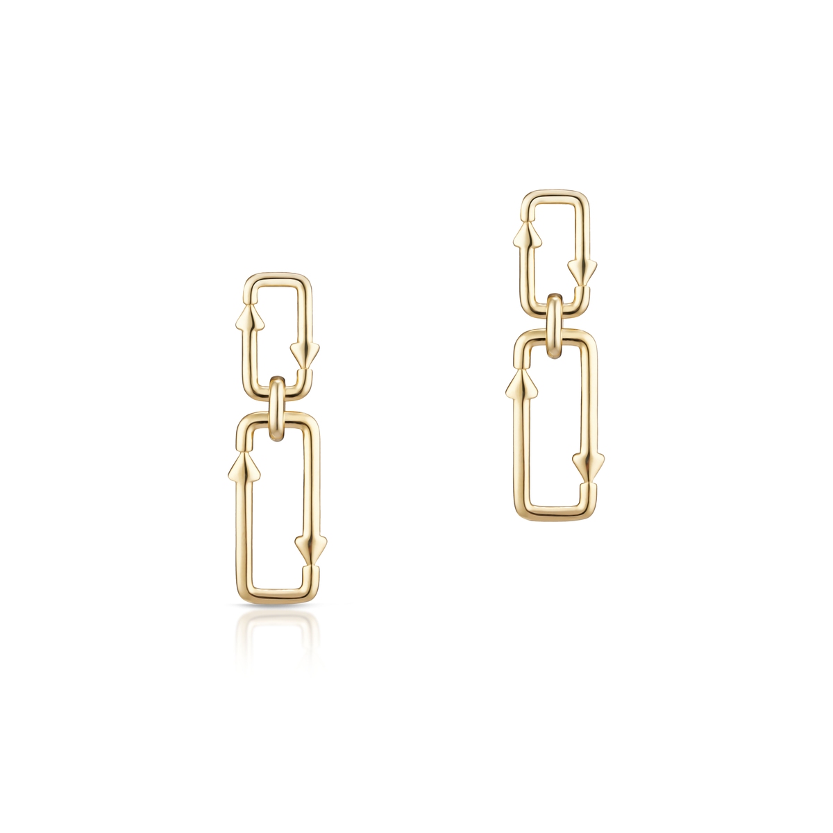 Kolczyki srebrne Loop Longplay