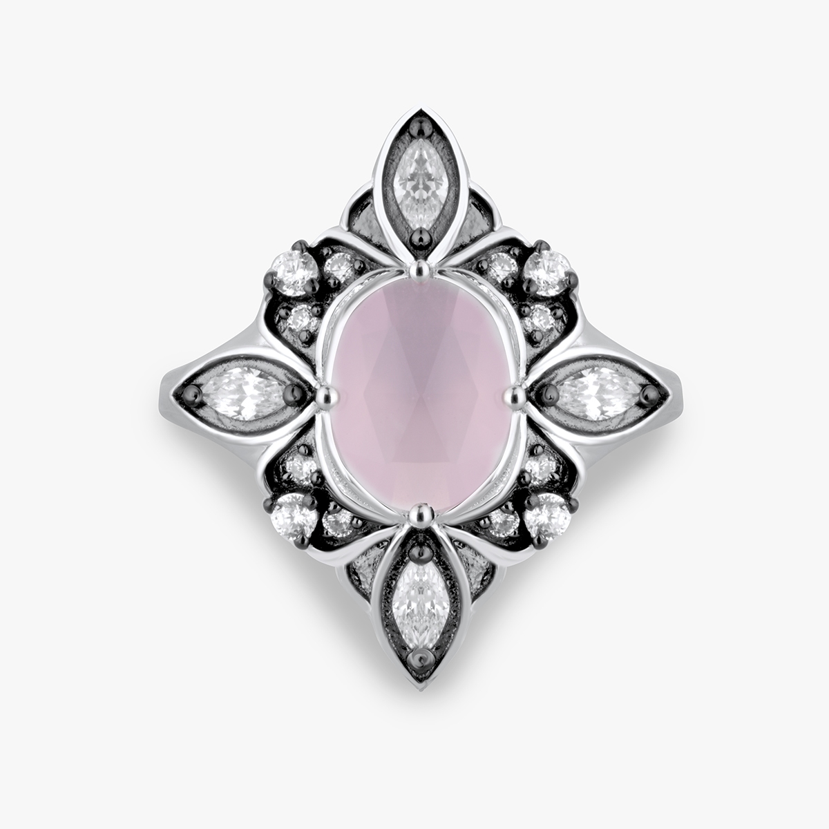 Pierścionek srebrny Royal Star