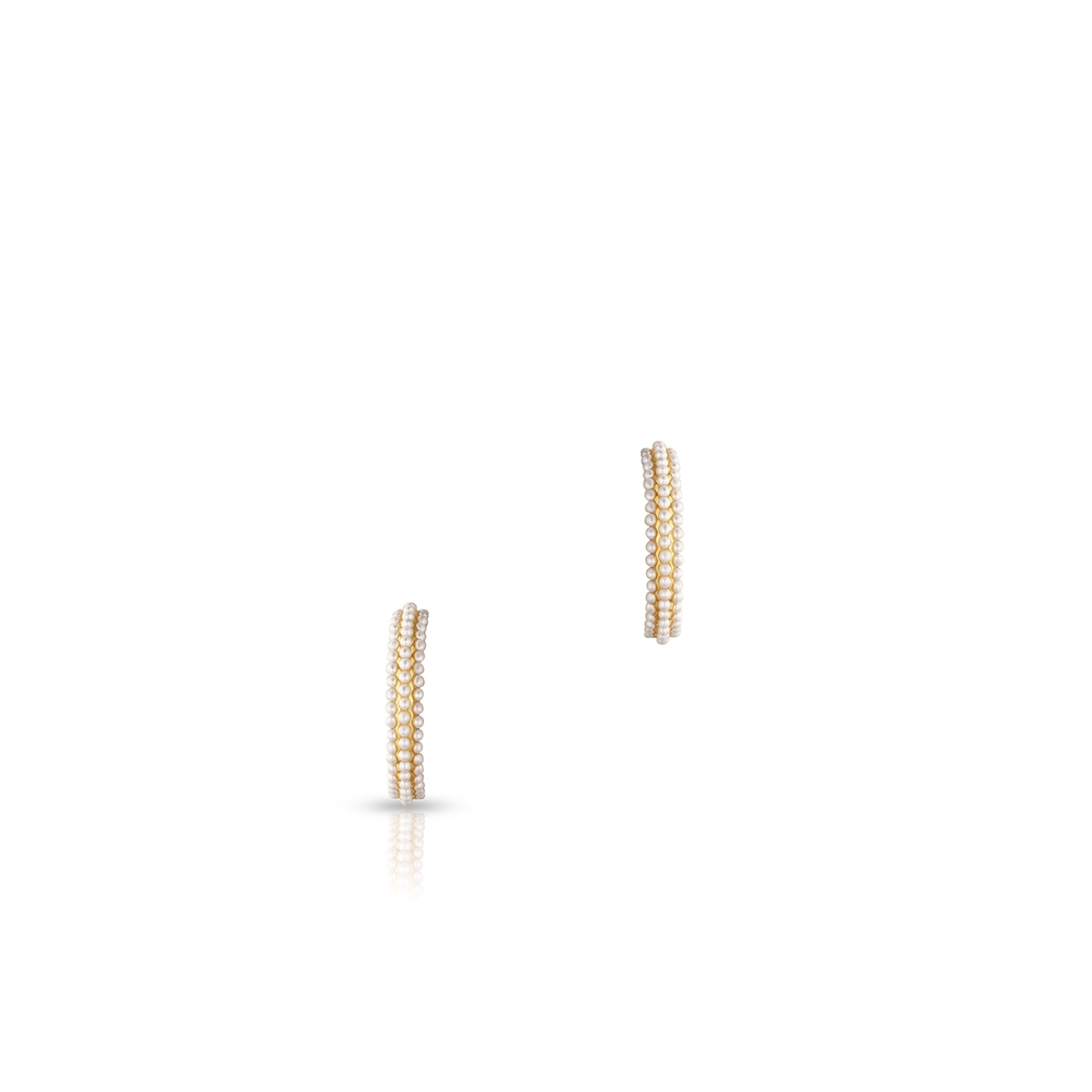 Kolczyki srebrne półkola