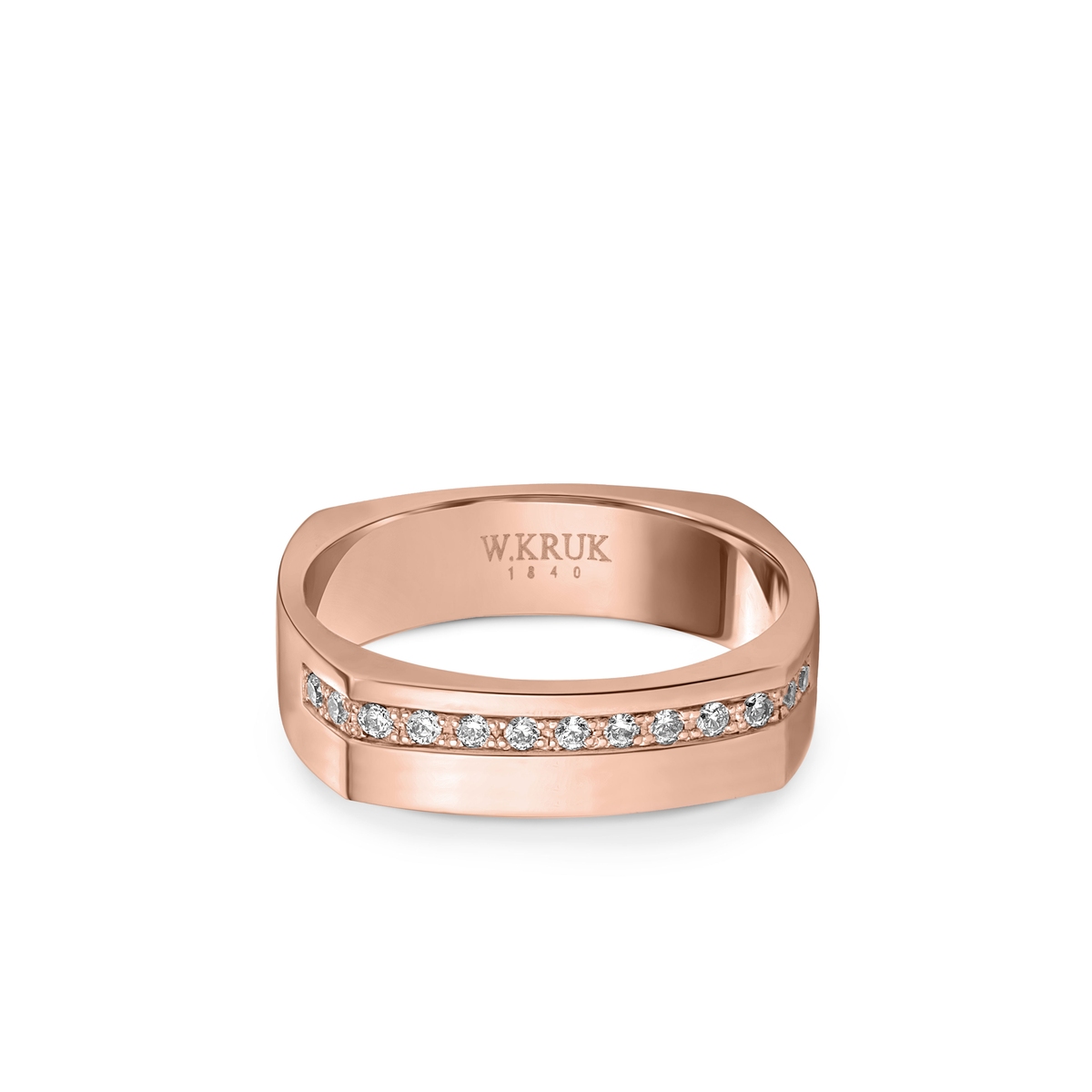 Obrączka złota SQUARELLA damska