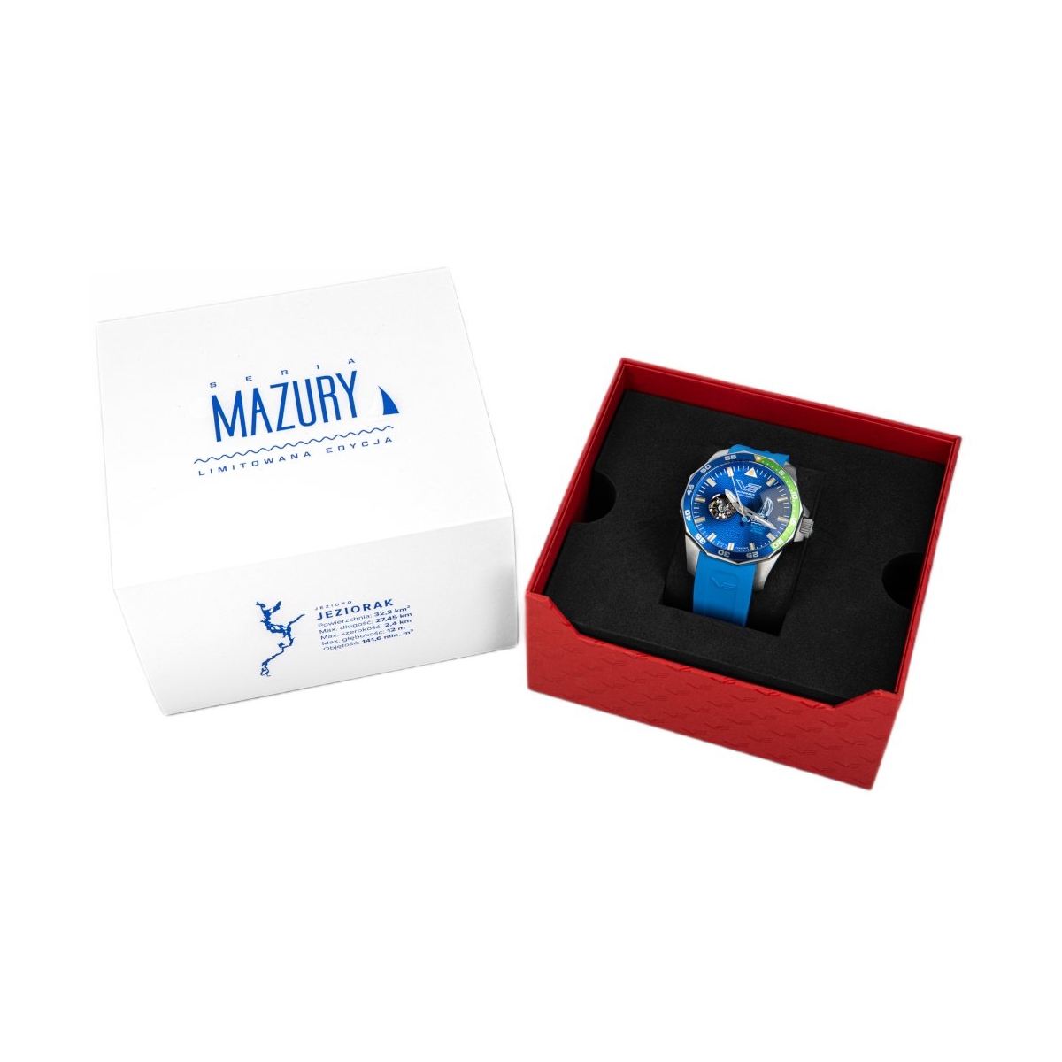 ZEGAREK VOSTOK EUROPE ROCKET N-1 MAZURY JEZIORO JEZIORAK LIMITED EDITION