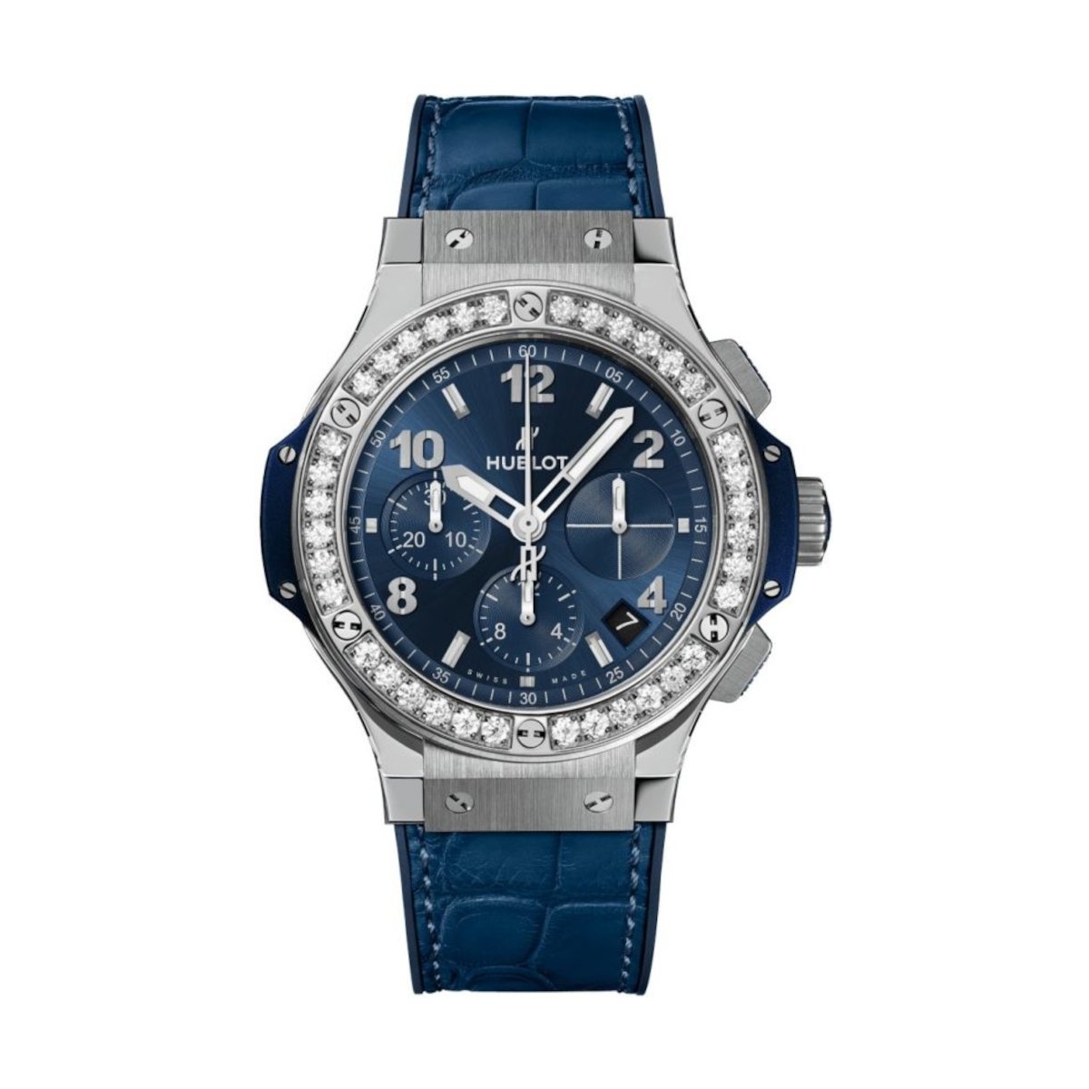 ZEGAREK HUBLOT BIG BANG STEEL BLUE DIAMONDS