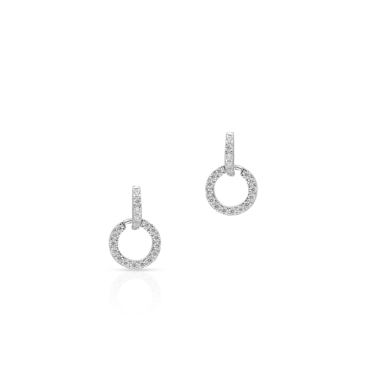 Kolczyki srebrne z cyrkoniami