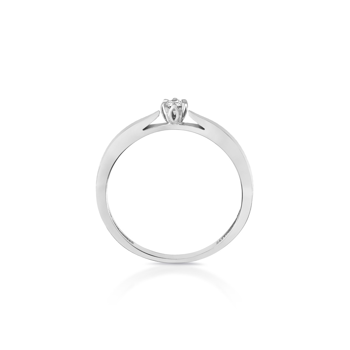 Pierścionek zaręczynowy złoty Romantyczny