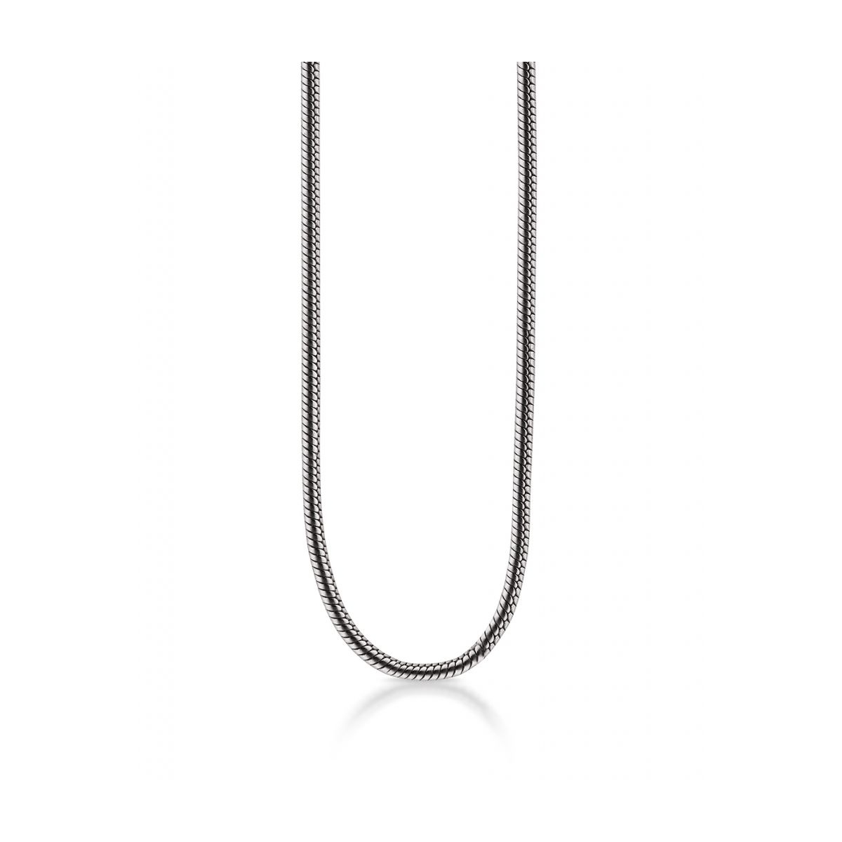 Łańcuszek srebrny żmijka