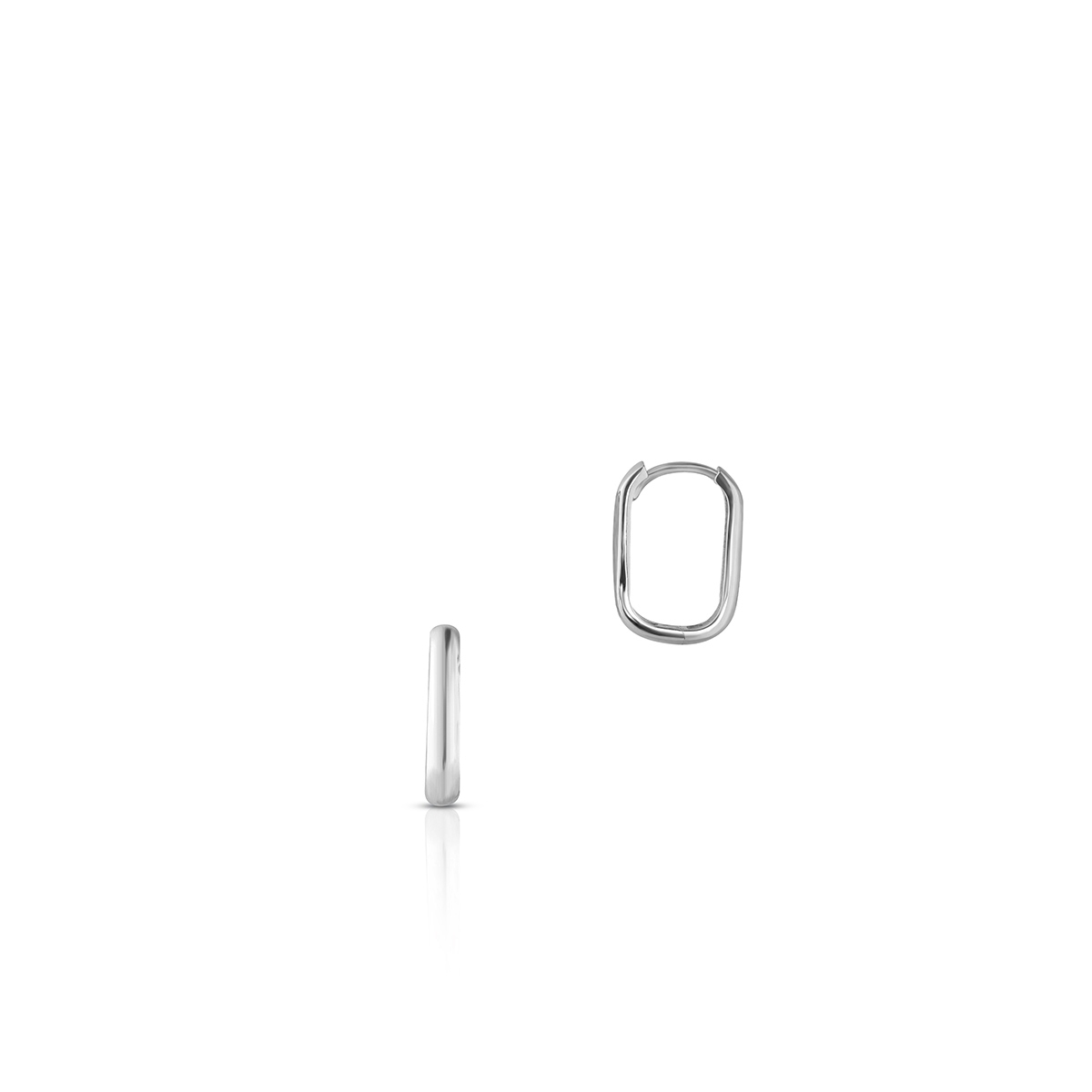 Kolczyki białe złoto koła