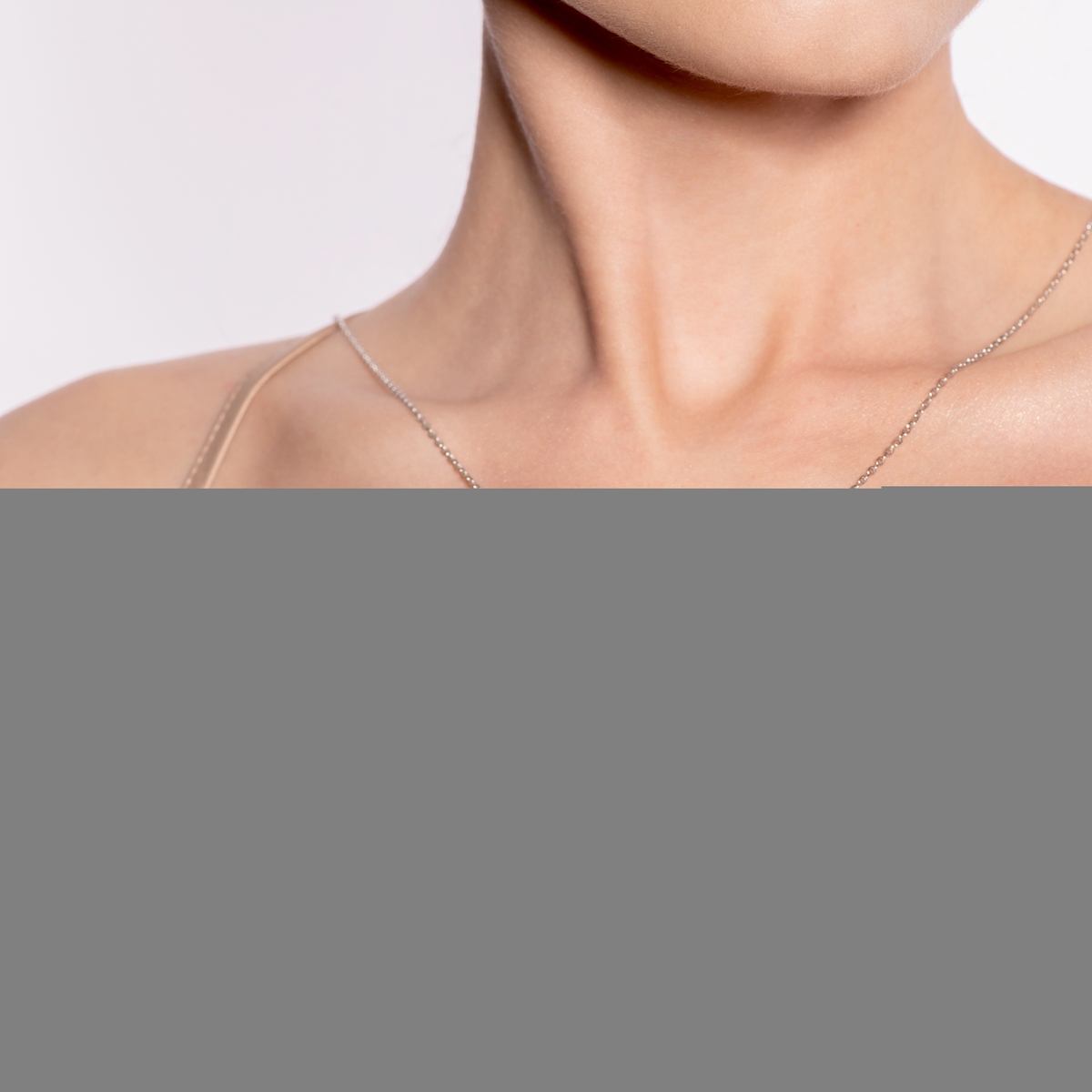 Naszyjnik srebrny Kwiaty Nocy Fioletowy Bez