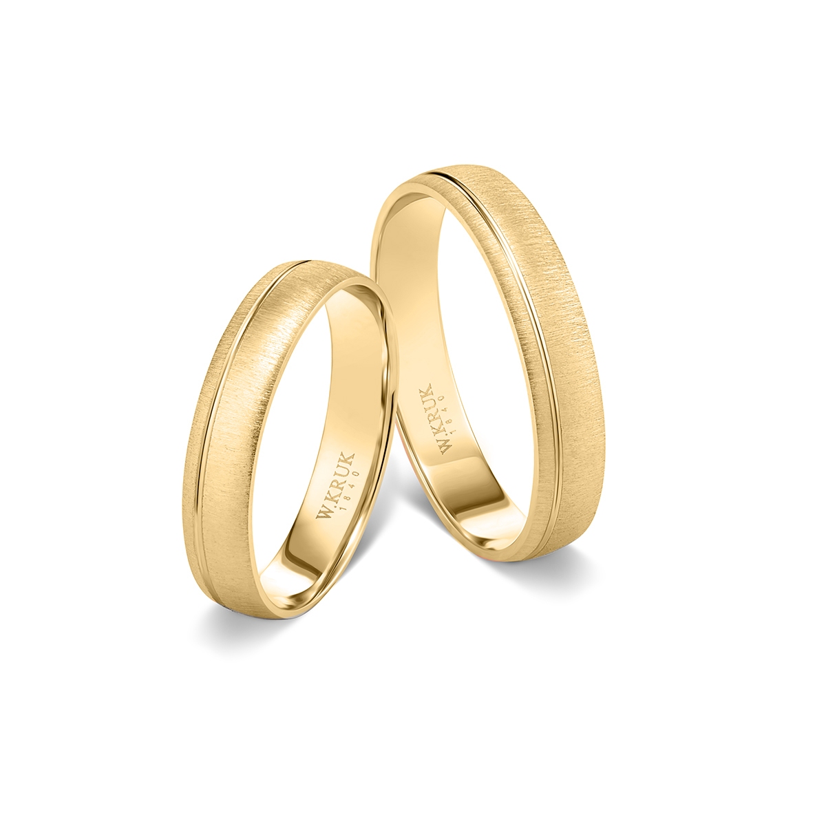 Obrączka złota FUTURA