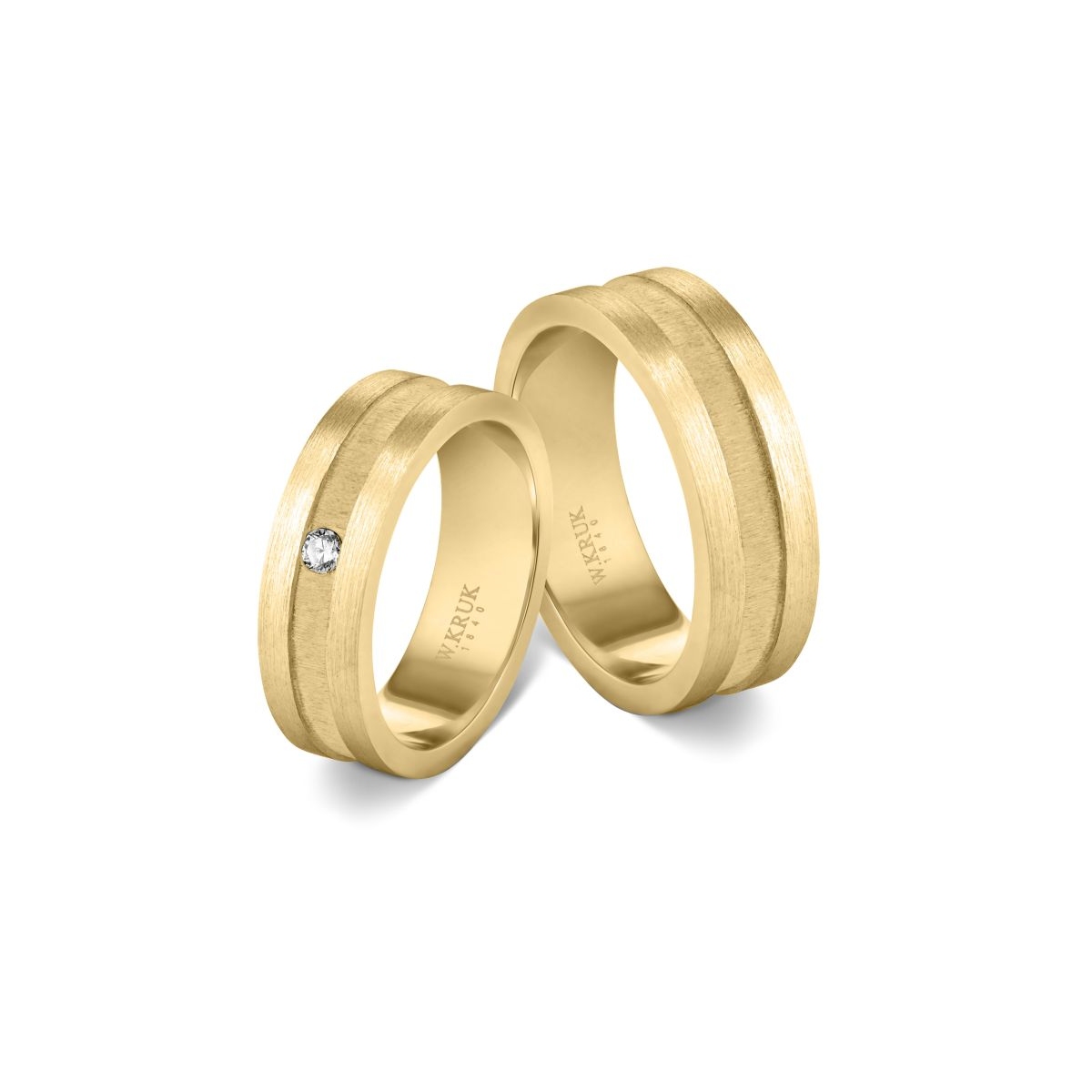 Komplet obrączek złotych ROSSALIA