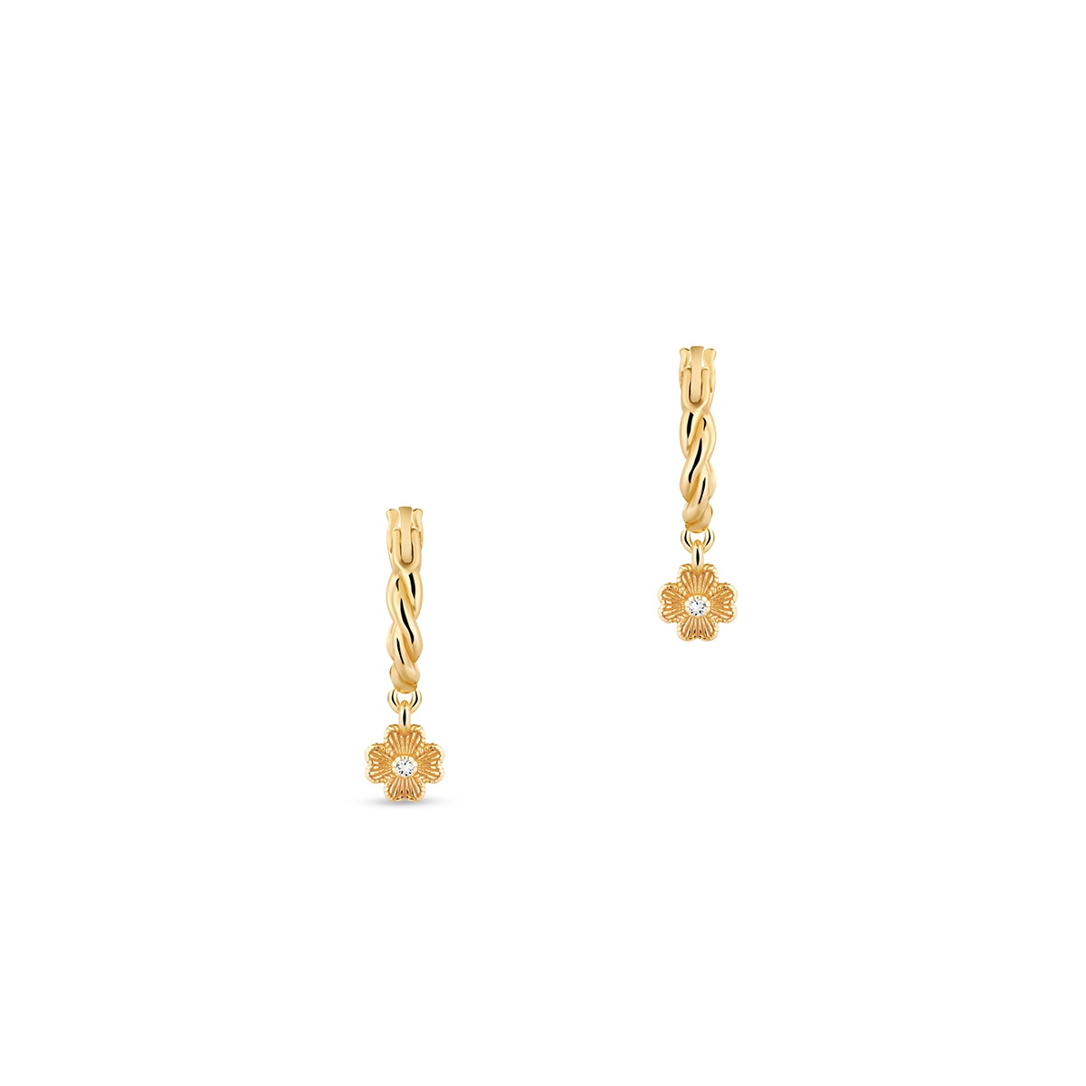 Kolczyki srebrne pozłacane z cyrkoniami