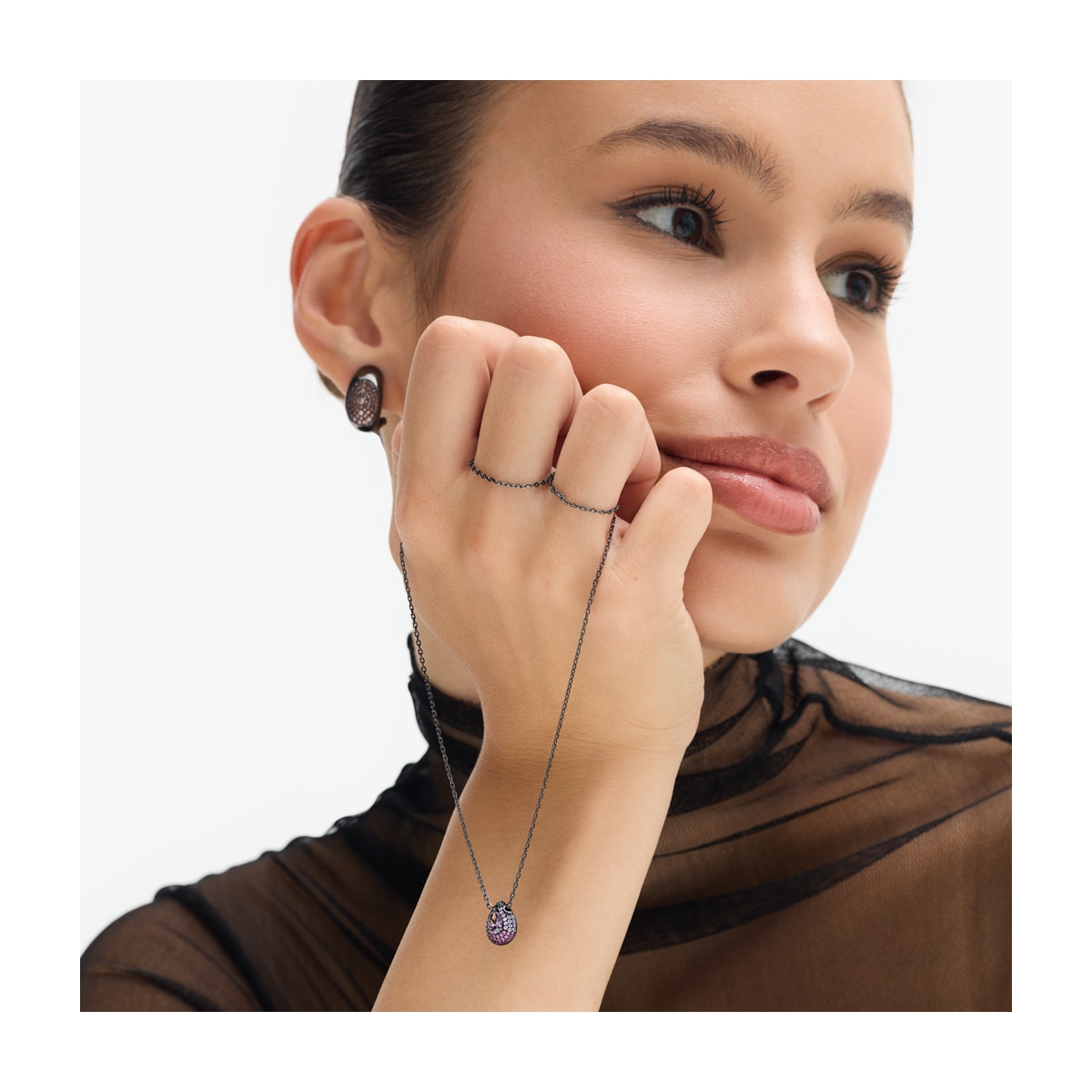 Naszyjnik srebrny Meteory