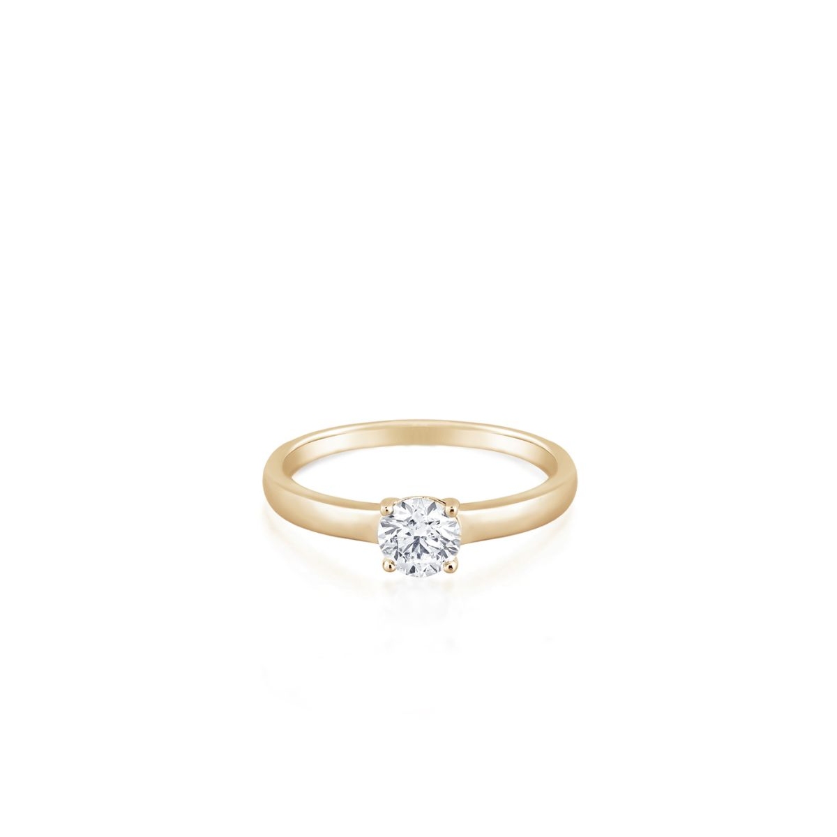 Pierścionek zaręczynowy złoty Szczęśliwy