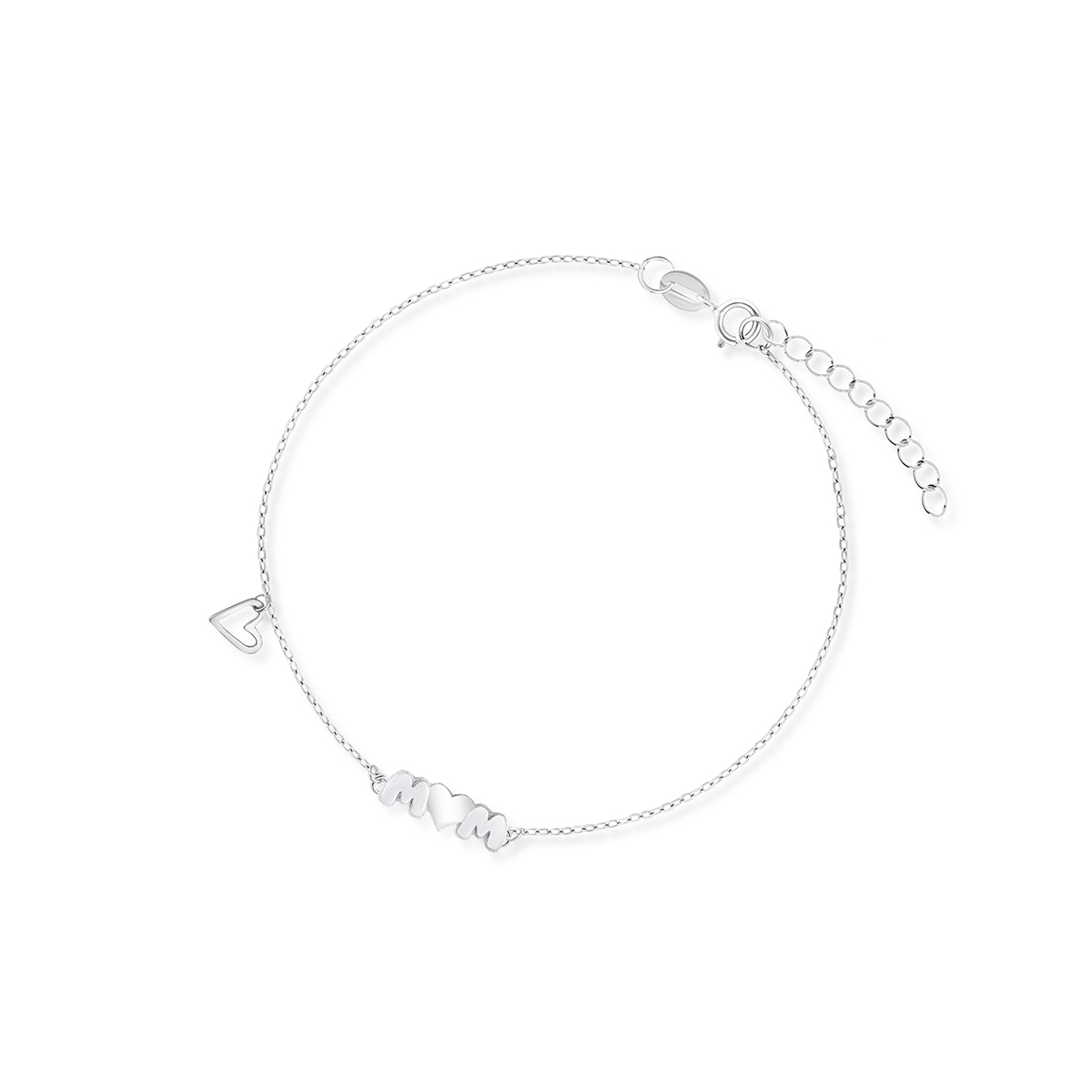 Bransoleta srebrna Mom