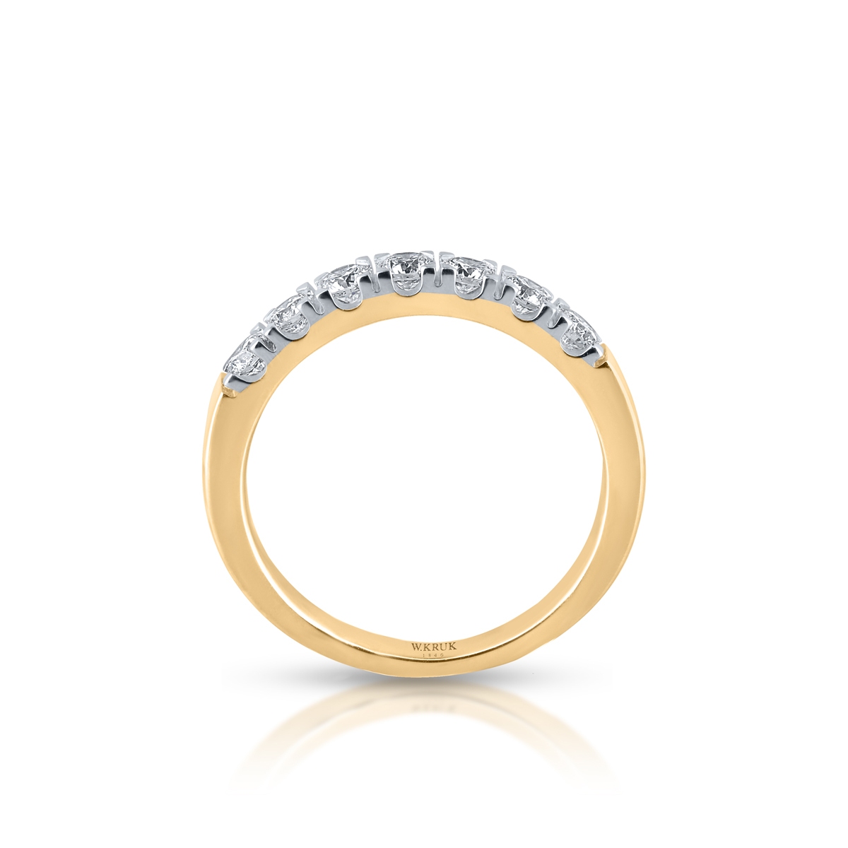 Pierścionek złoty z brylantami