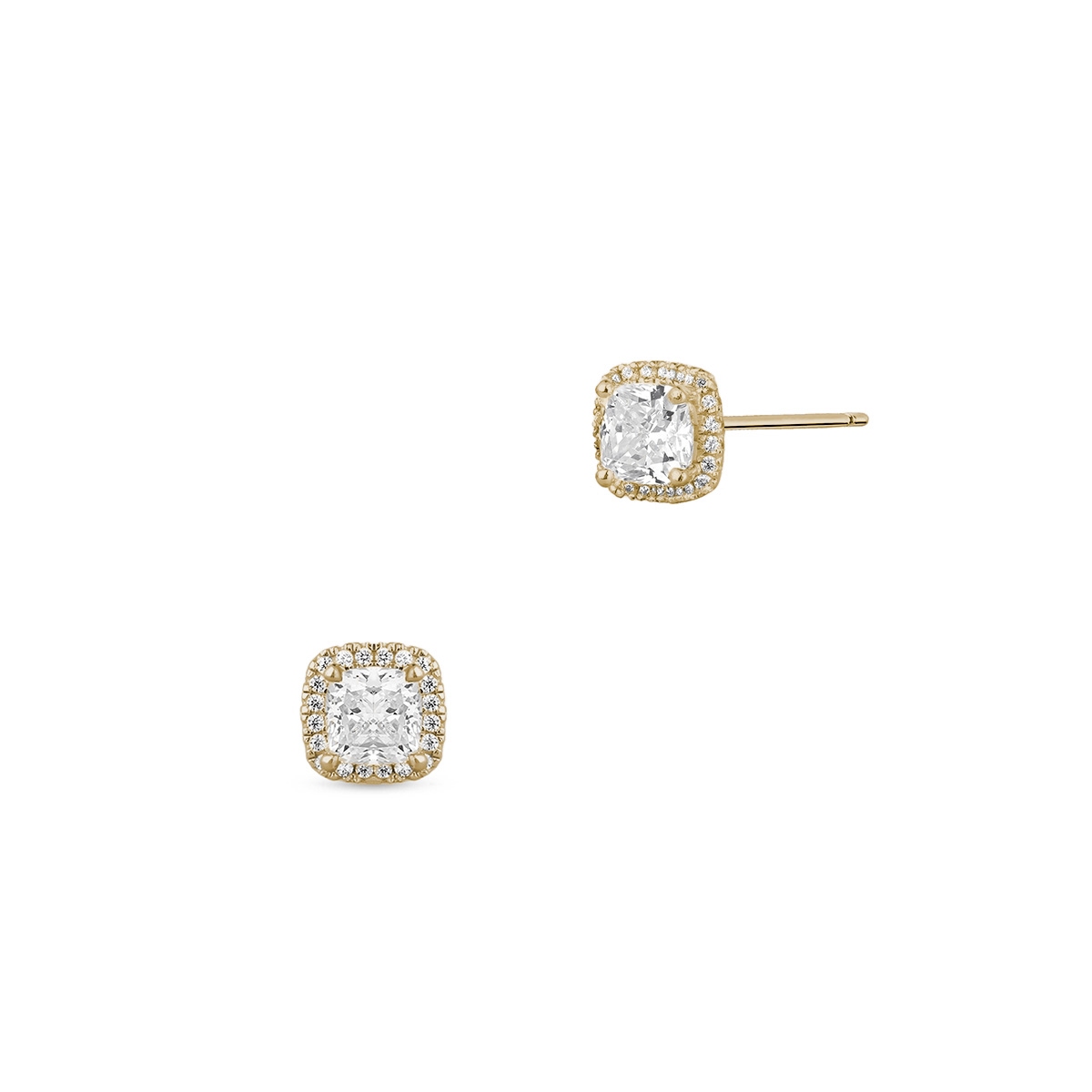 Kolczyki złote z cyrkoniami