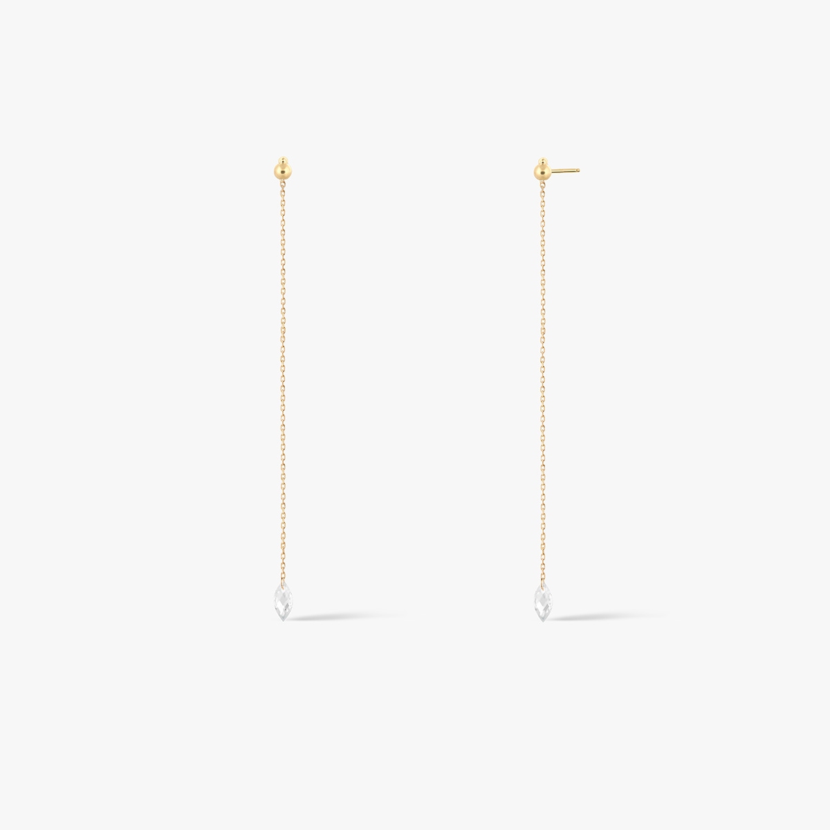 Kolczyki złote z cyrkonią