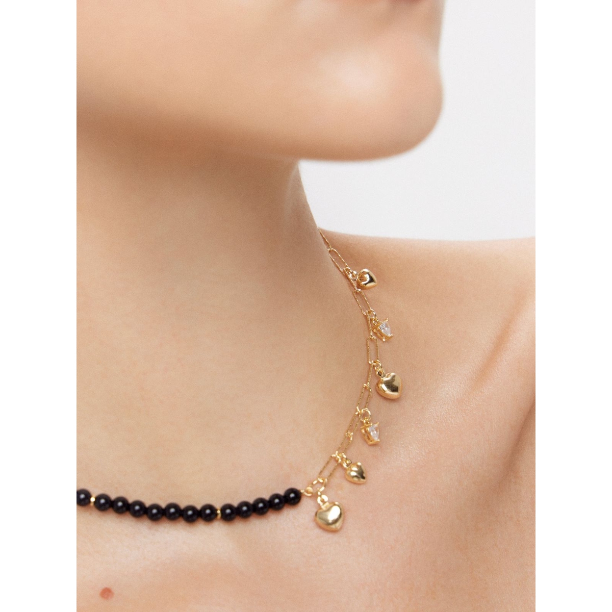 Naszyjnik srebrny pozłacany ATELIER