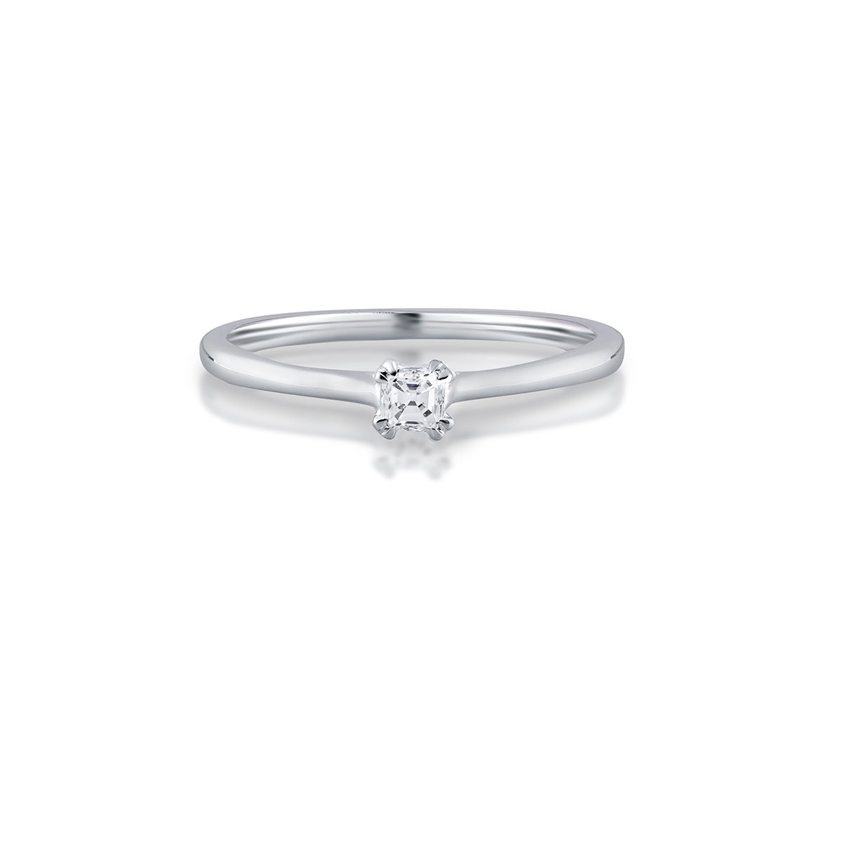 Pierścionek zaręczynowy złoty Królewski