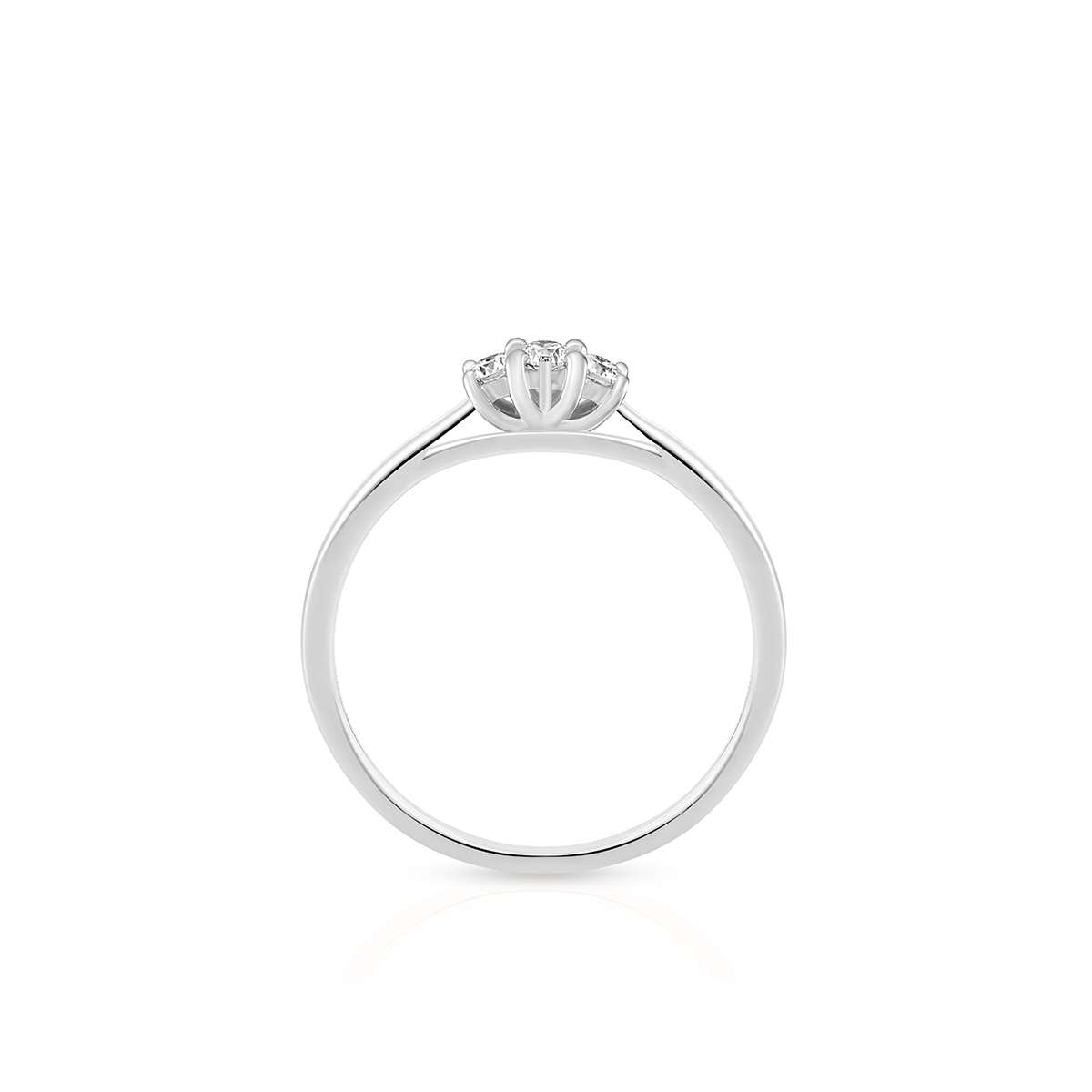 Pierścionek zaręczynowy złoty z brylantem