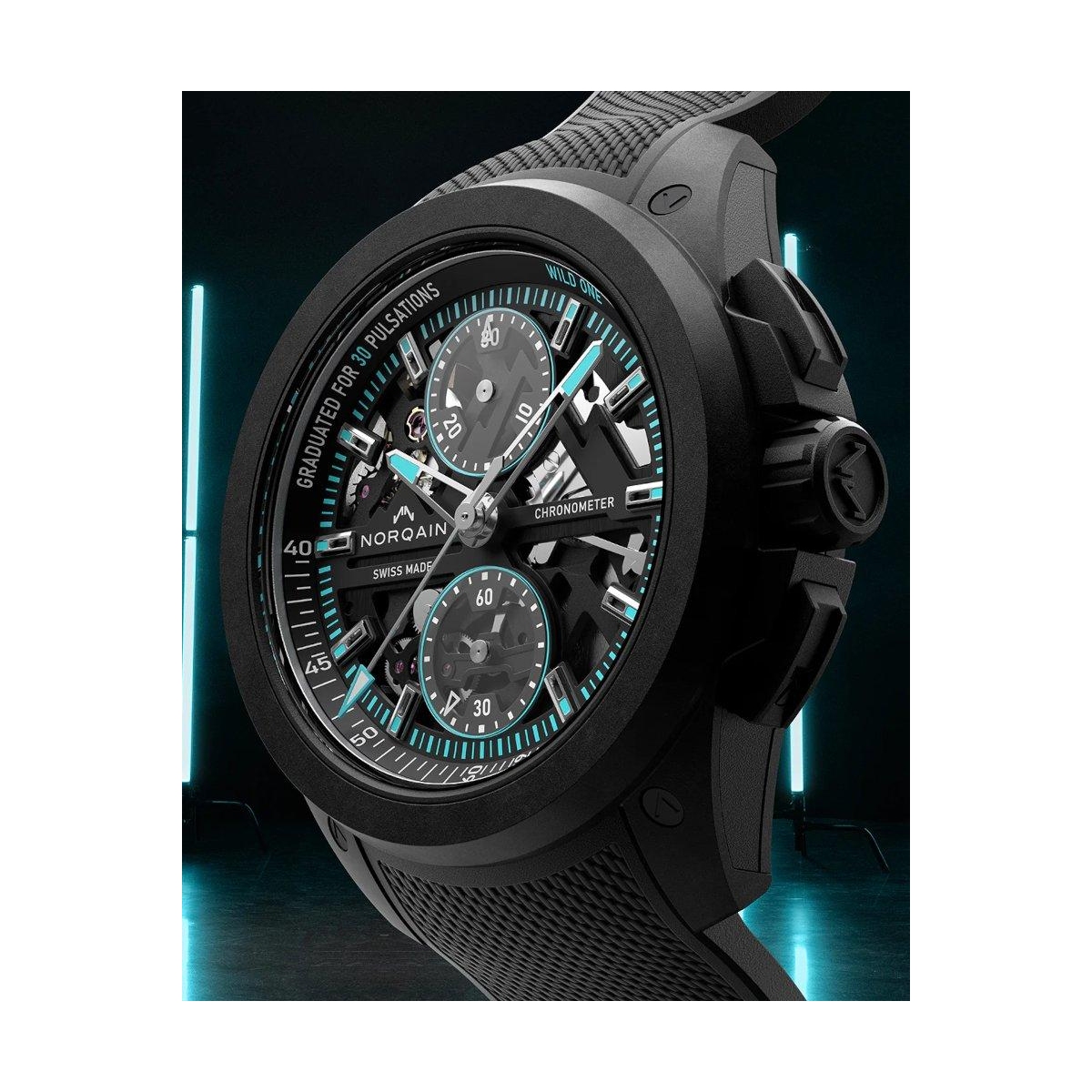 ZEGAREK NORQAIN WILD ONE SKELETON CHRONO