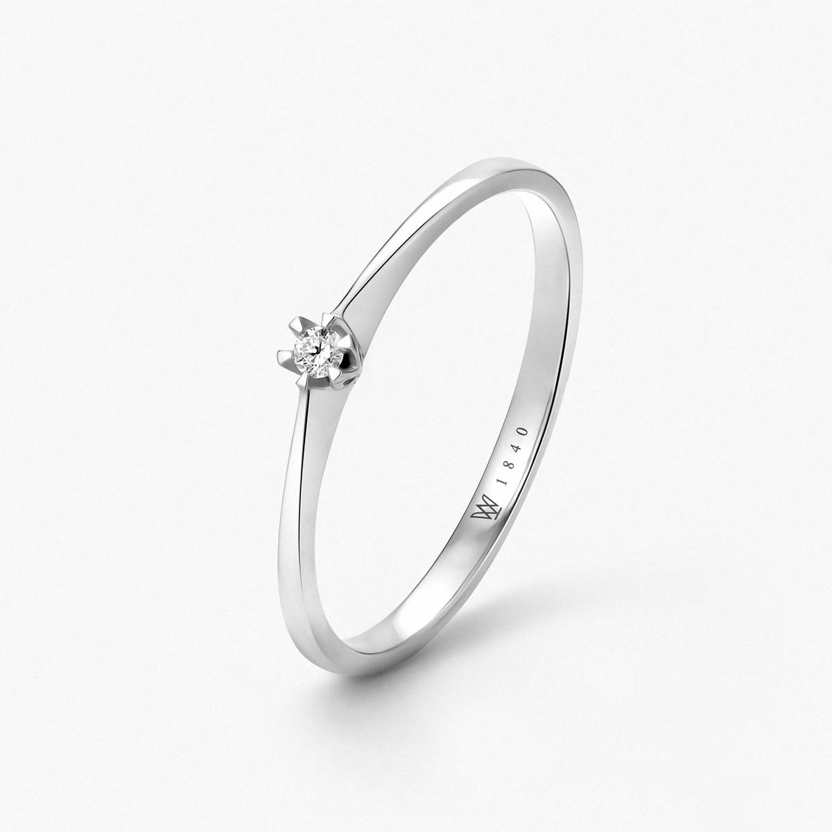 Pierścionek zaręczynowy złoty Jedyny