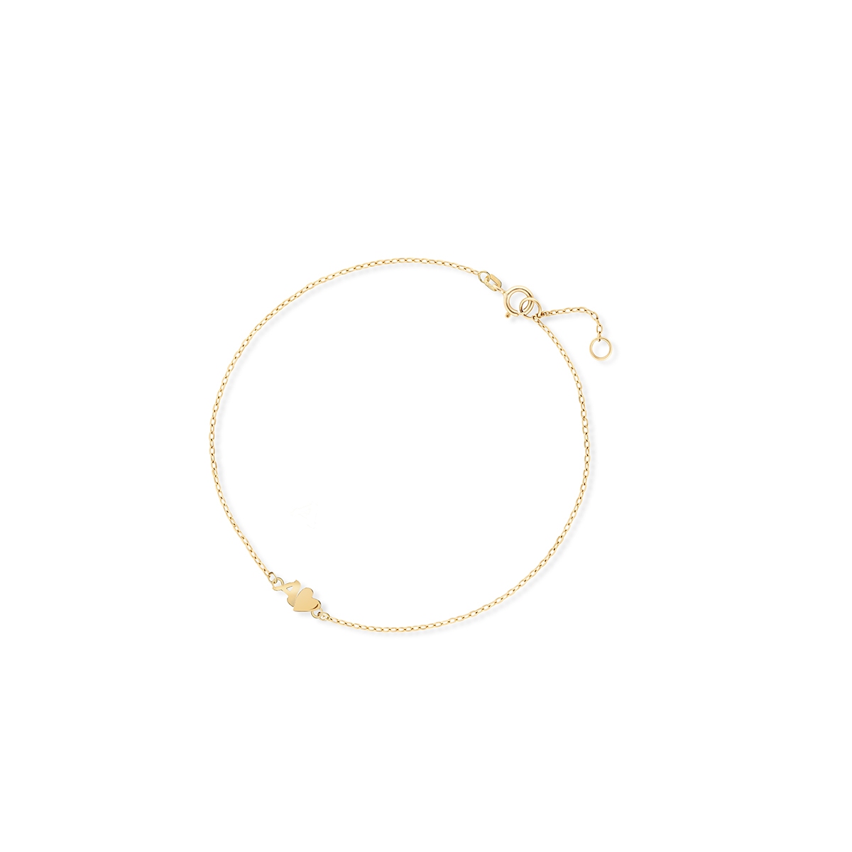 Bransoletka złota literka A