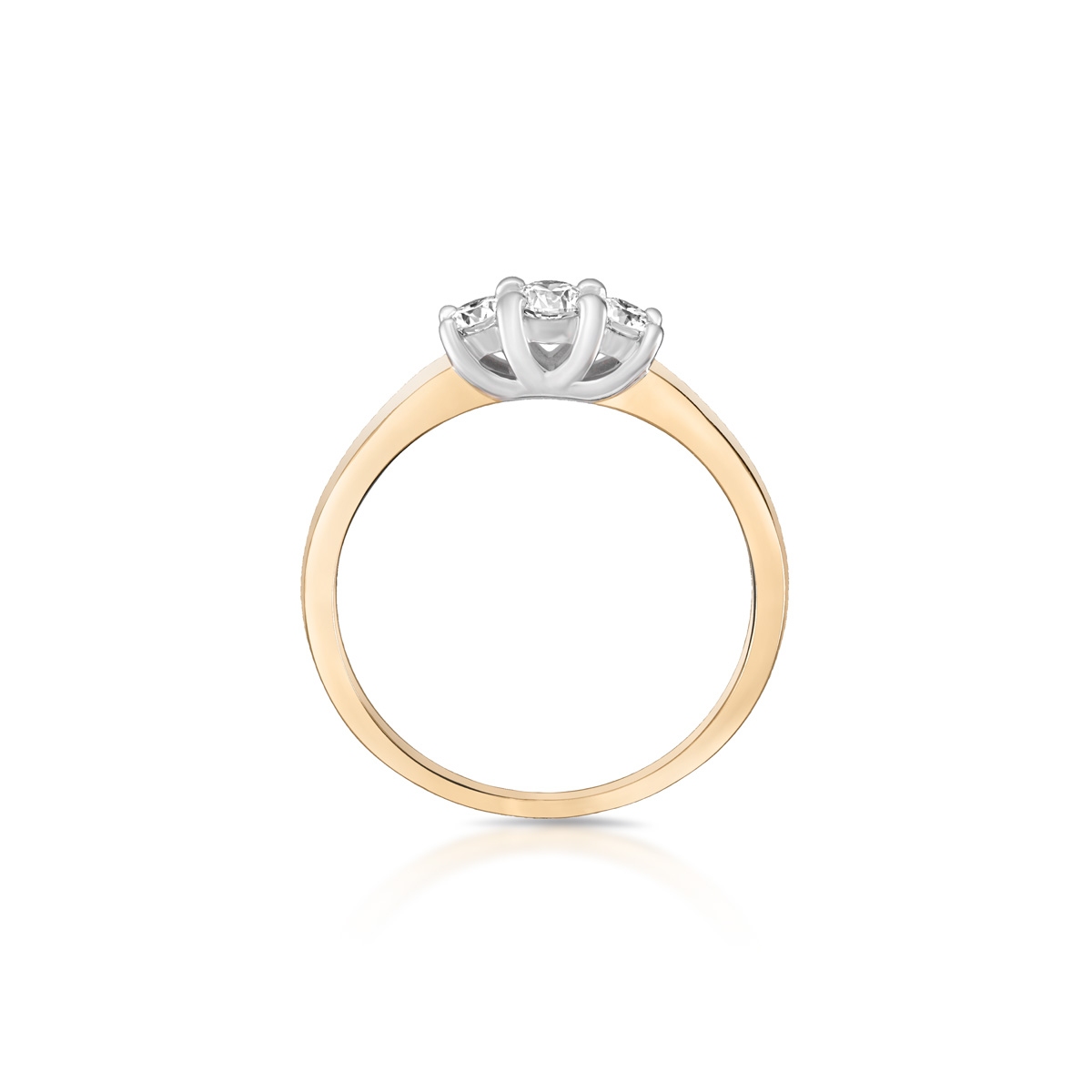 Pierścionek zaręczynowy złoty Wieczny