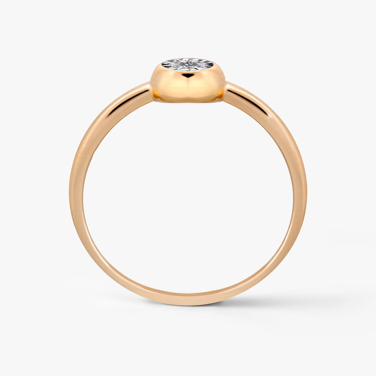 Pierścionek złoty z brylantem