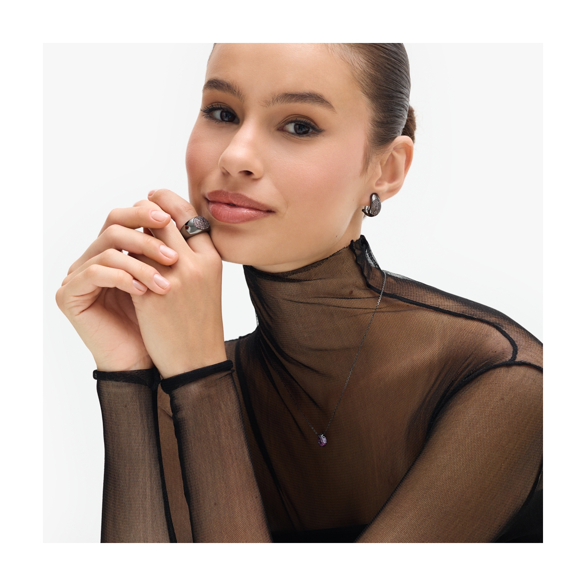 Pierścionek srebrny Meteory