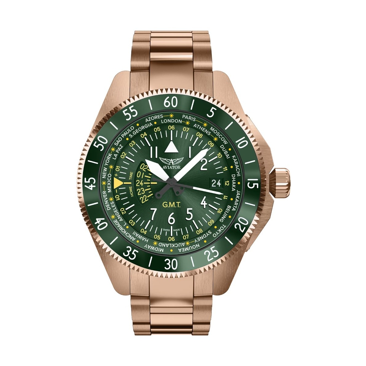 ZEGAREK AVIATOR AIRACOBRA GMT