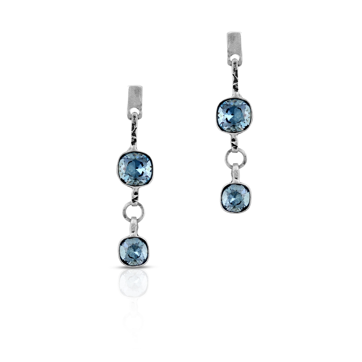 Kolczyki srebrne Motyle