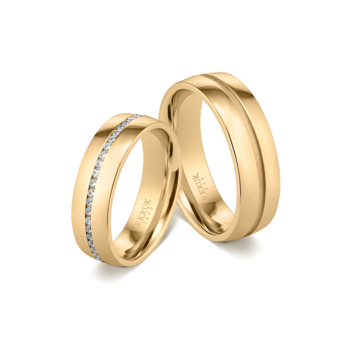 Komplet obrączek złotych KALISTA