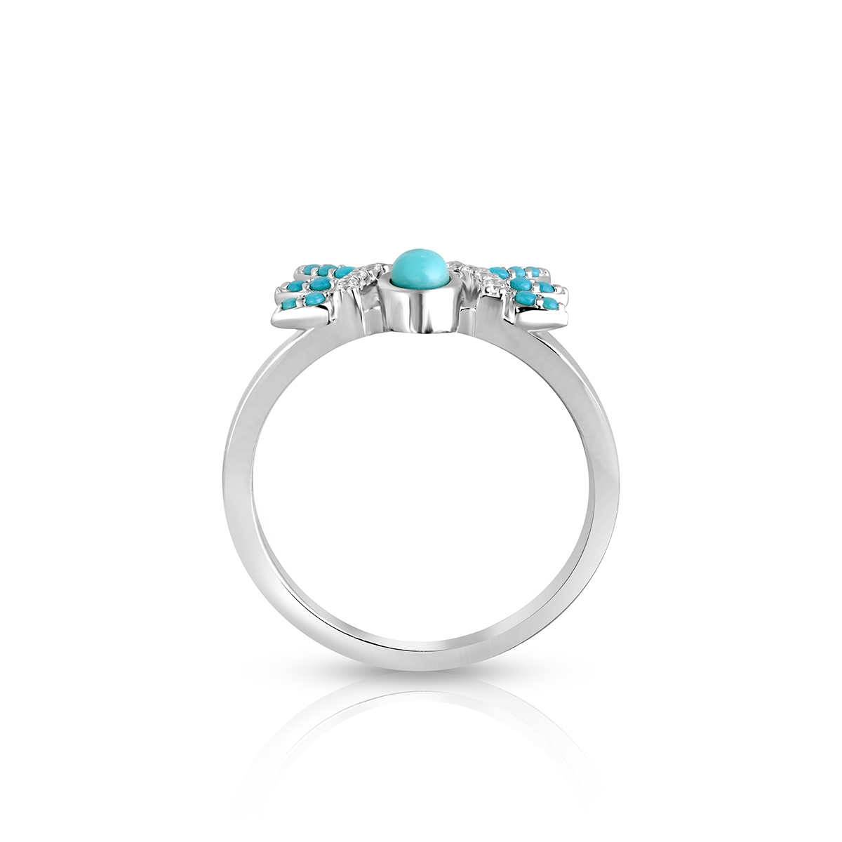 Pierścionek srebrny Laguna