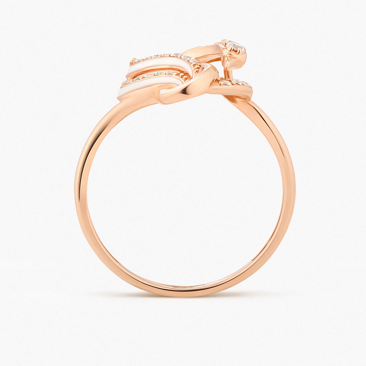 Pierścionek złoty Balerina