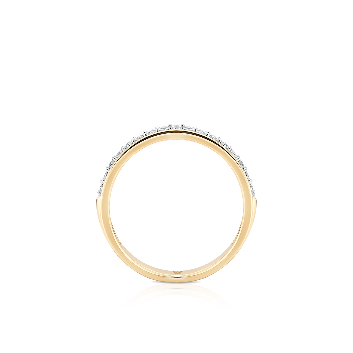 Pierścionek złoty z diamentami