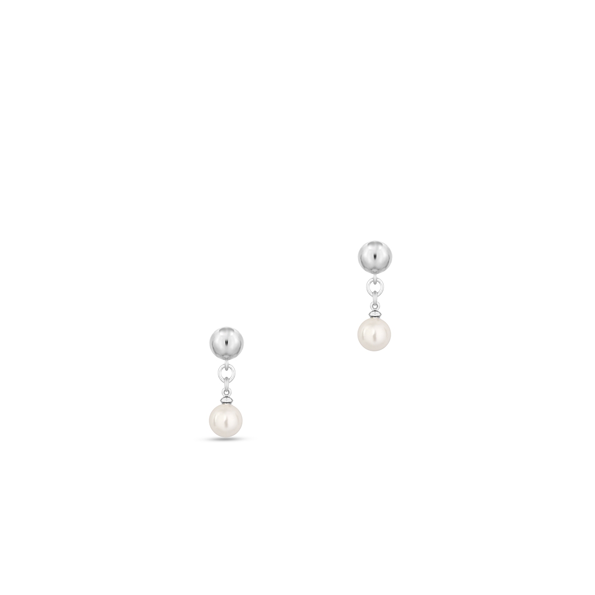 Kolczyki srebrne z perłami