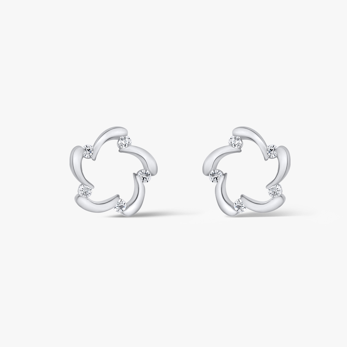 Kolczyki srebrne z cyrkoniami