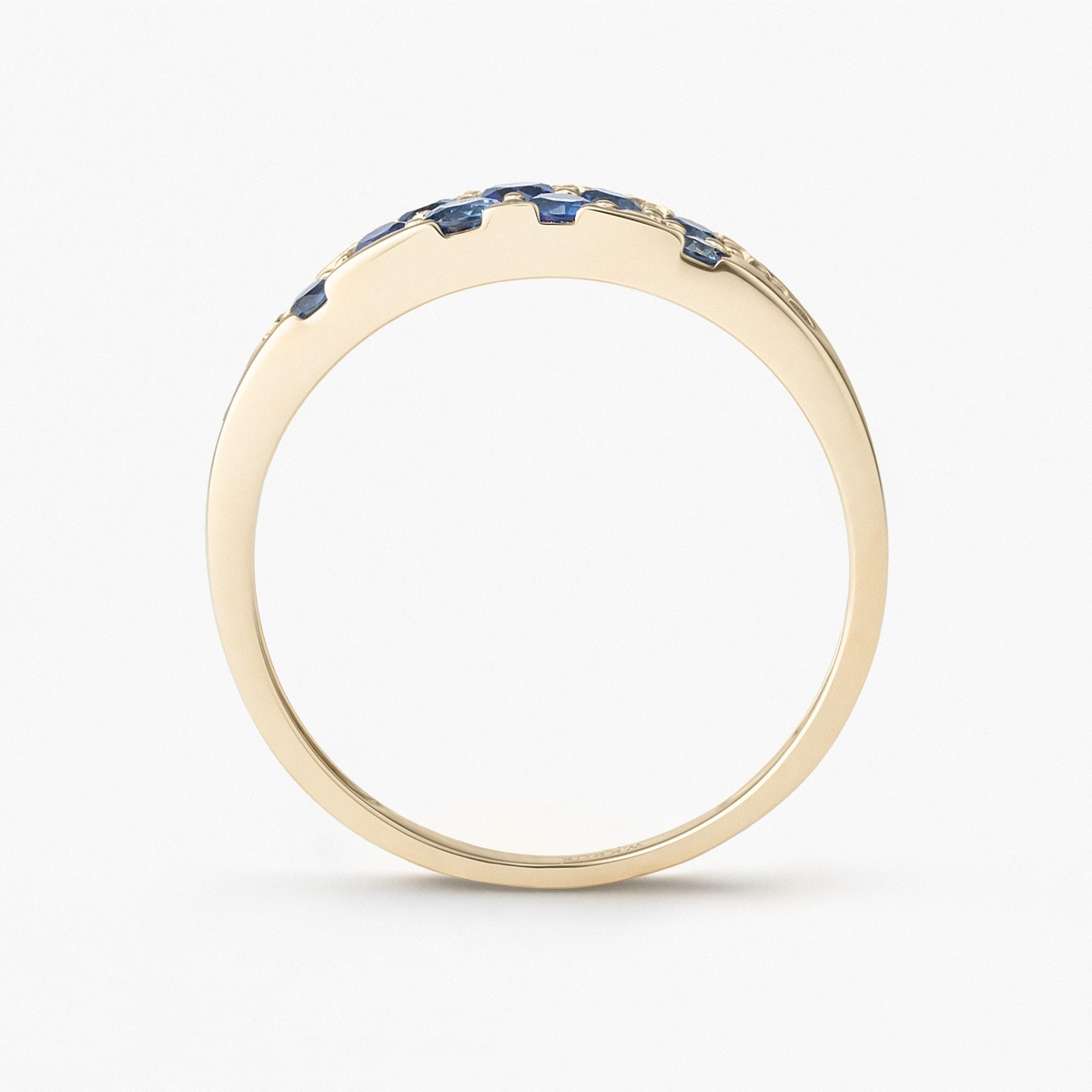 Pierścionek złoty Kwiaty Nocy Borówka