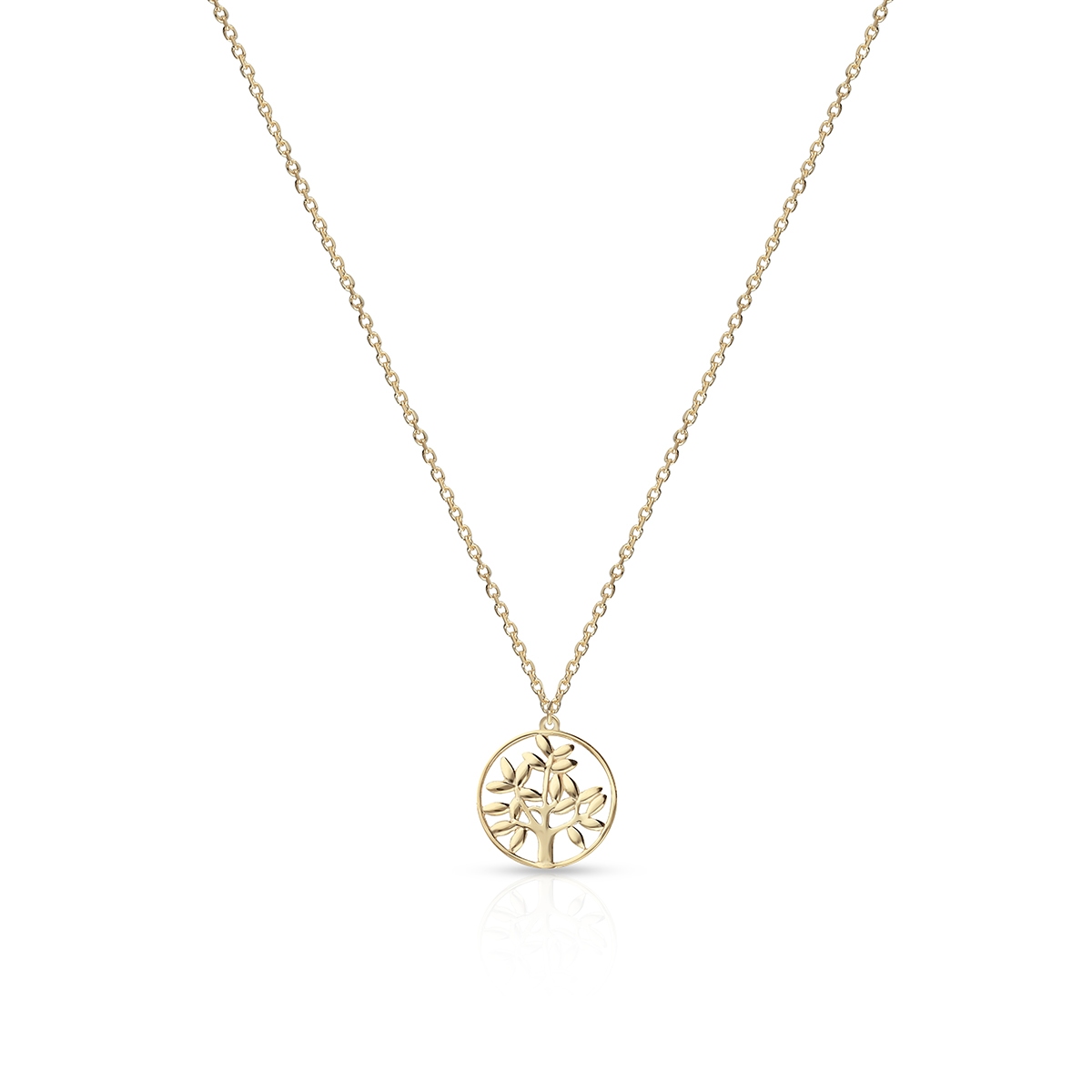 Naszyjnik złoty z motywem drzewa