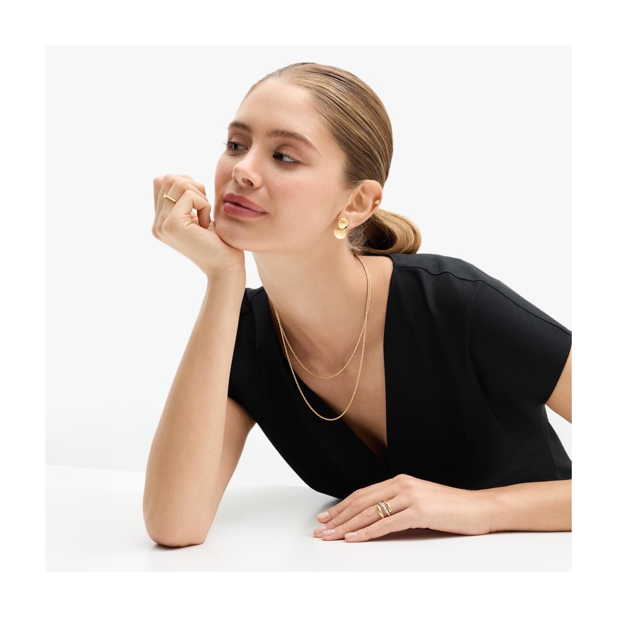 Kolczyki srebrne pozłacane