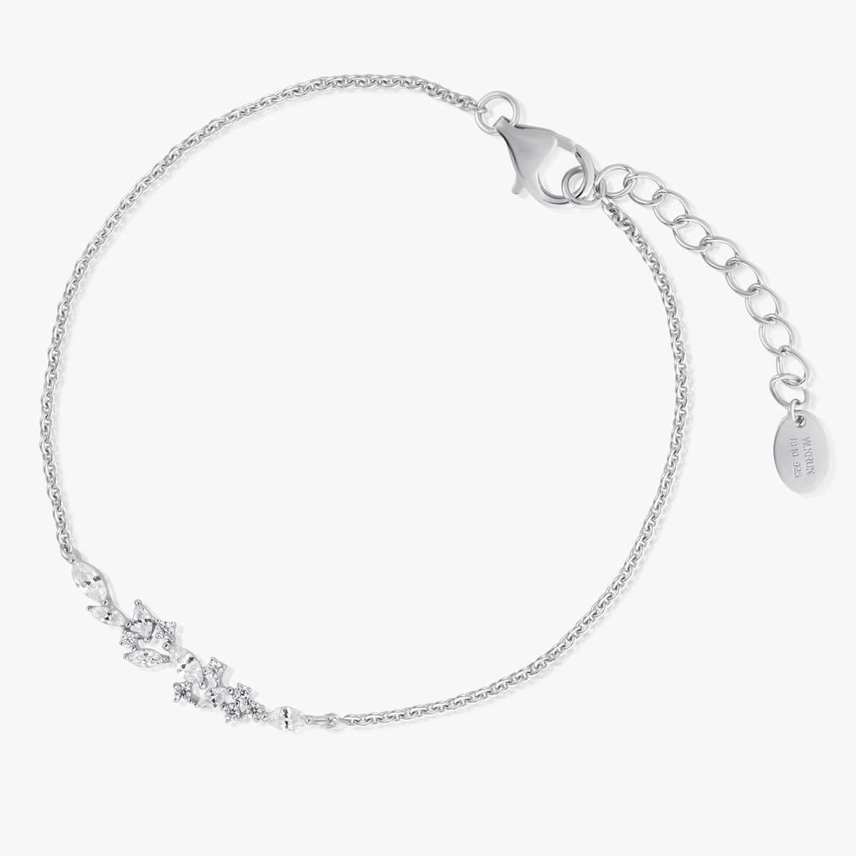 Bransoletka srebrna z cyrkoniami