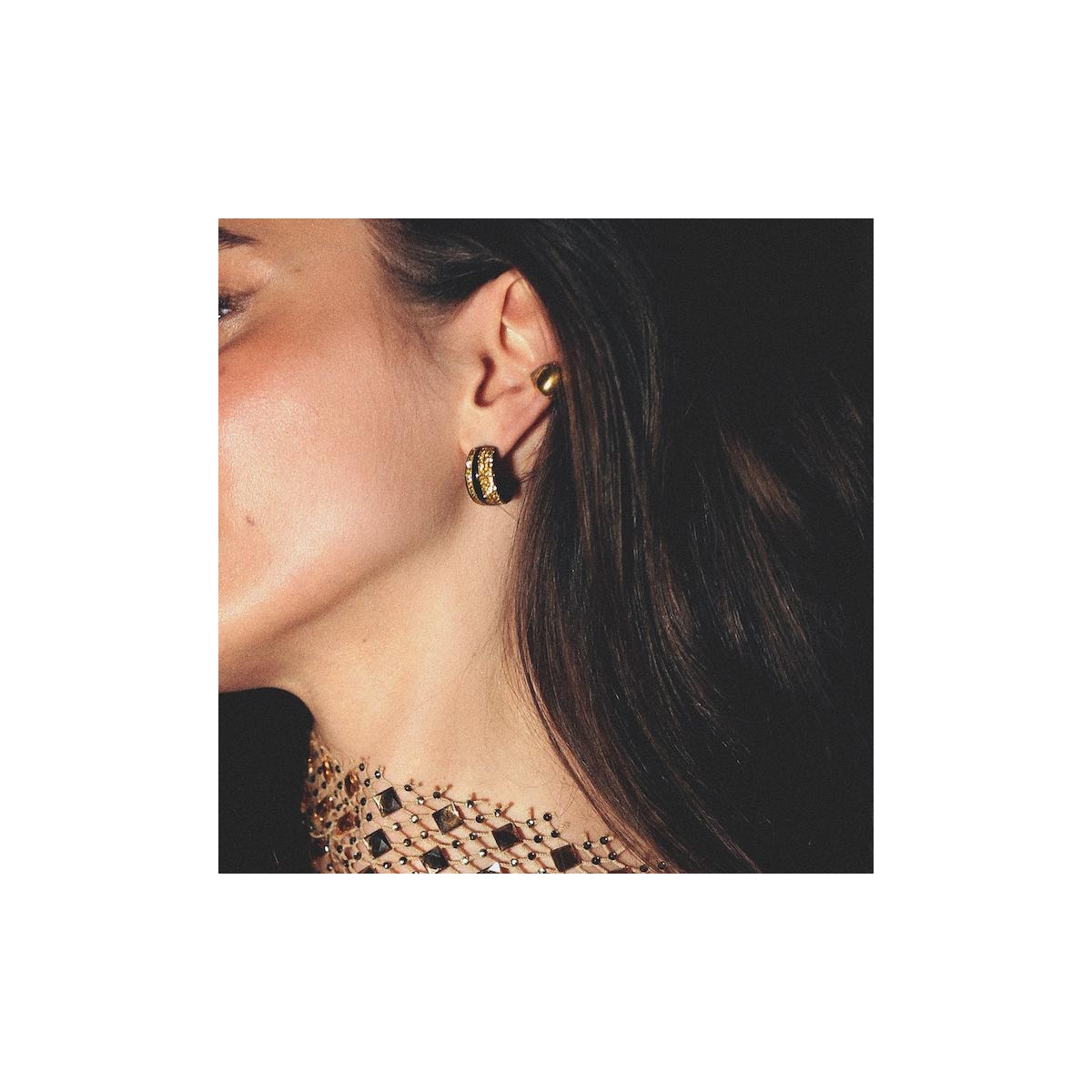 Kolczyki Golden Crystal Picky Pica Vesper