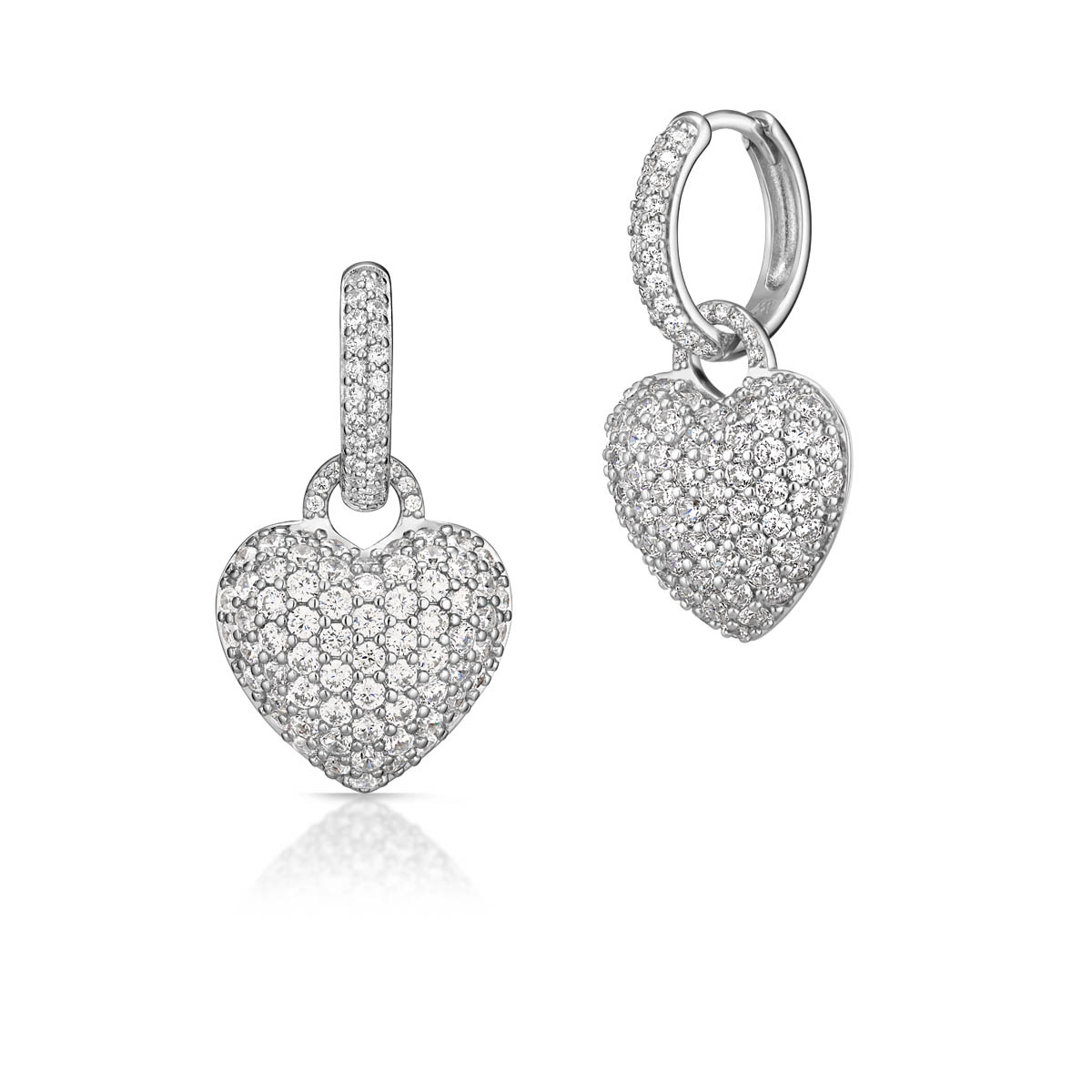 Kolczyki srebrne z cyrkoniami Emblems