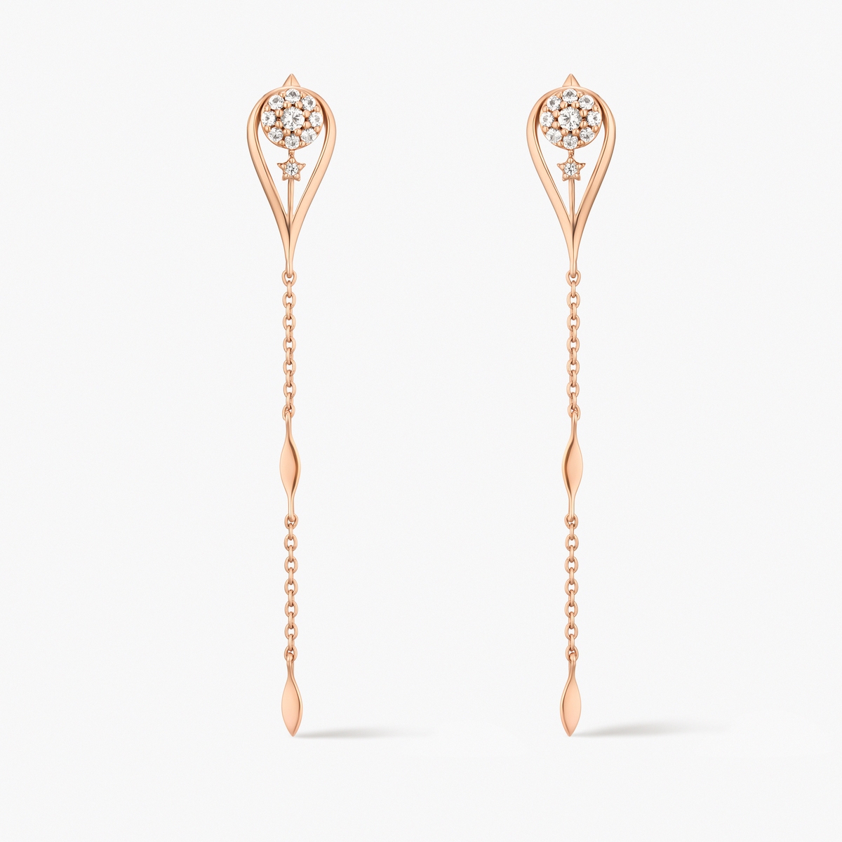 Kolczyki złote Follow