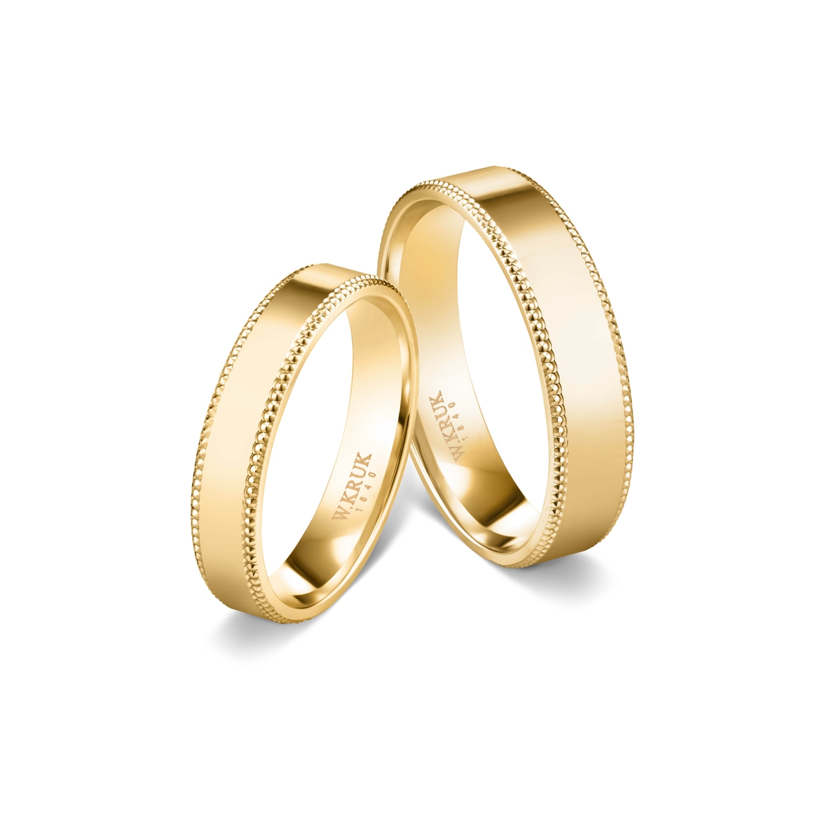 Komplet obrączek złotych Dallas