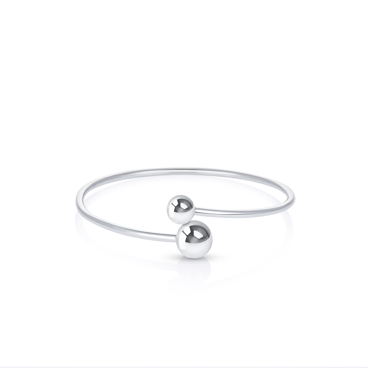 Bransoleta srebrna basic